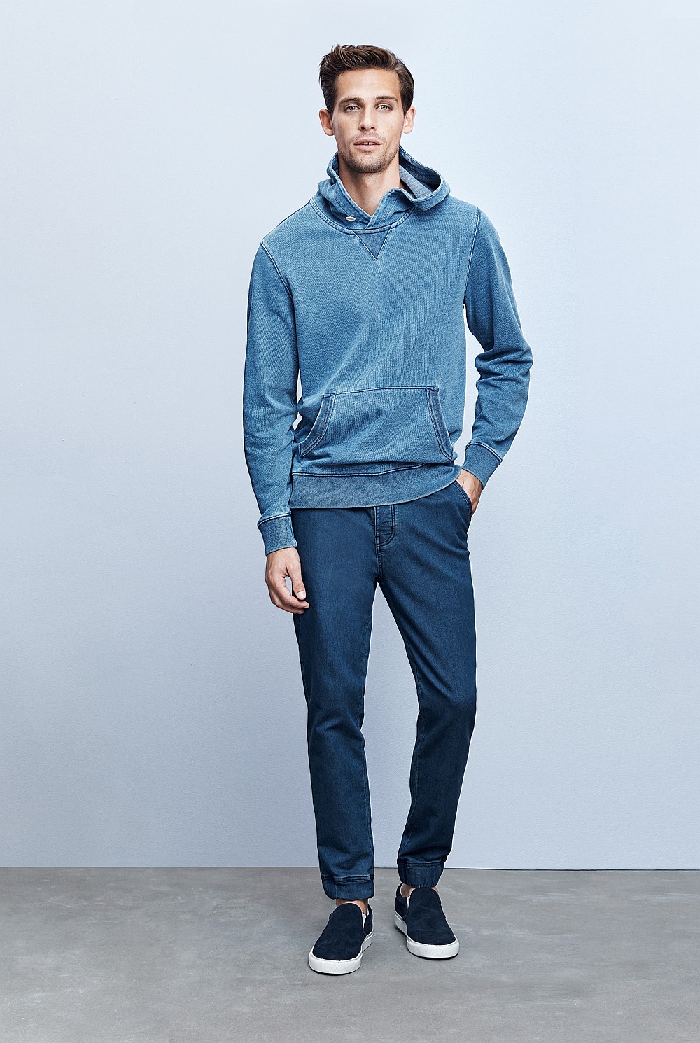 Indigo Popover Hoodie