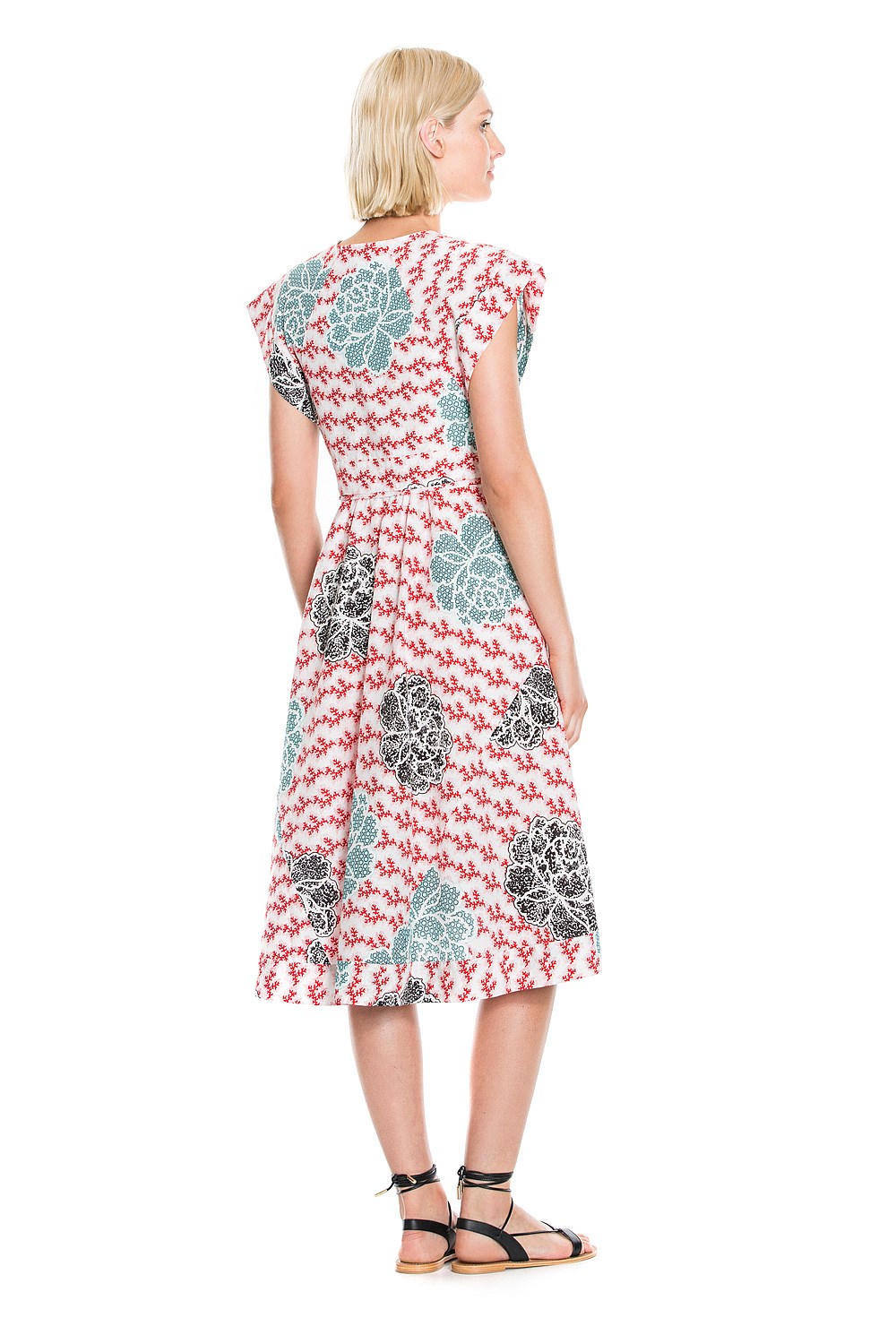 Print V-Neck Dress