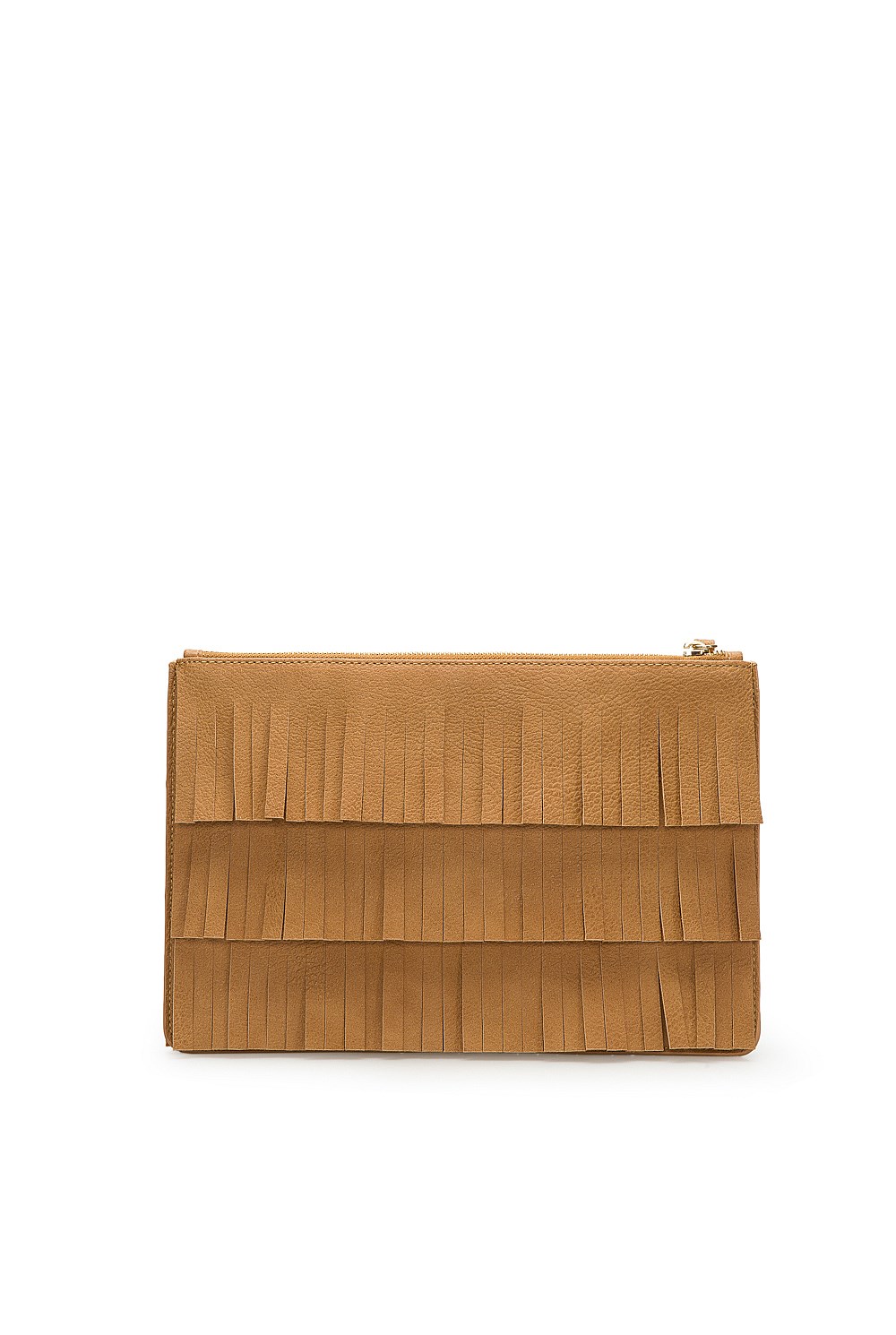 Tiered Fringed Clutch