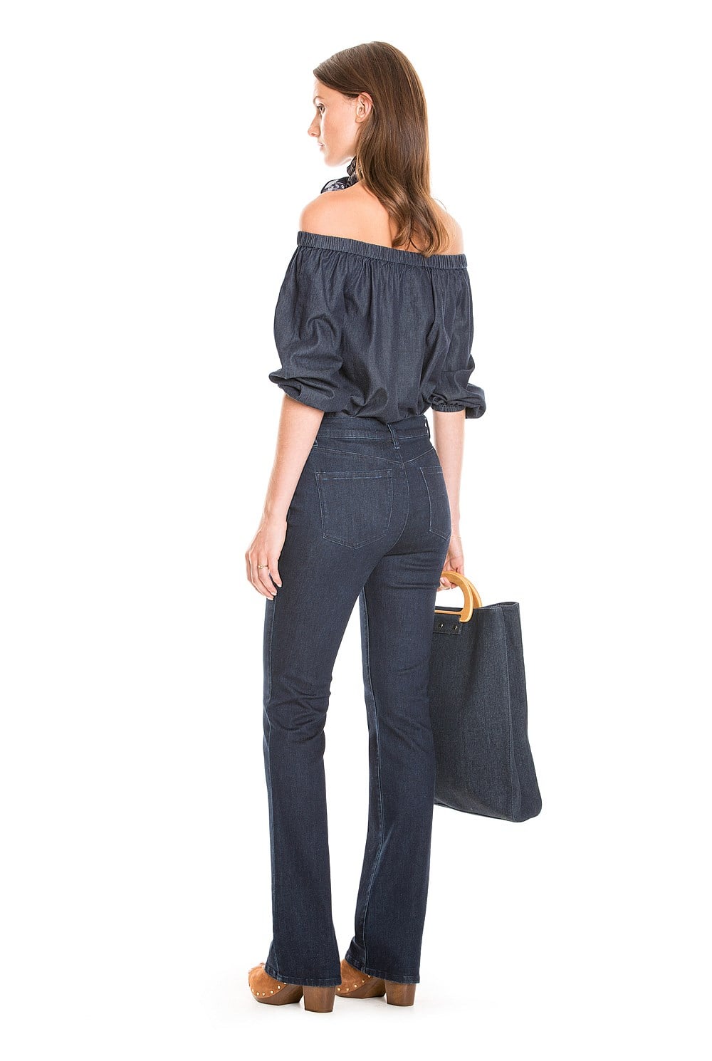 Denim Bandeau Shirt