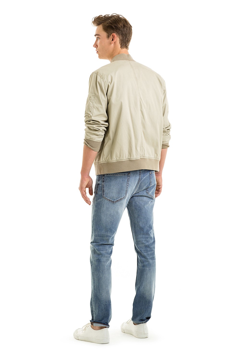 Slim Mid Wash Rip Jean