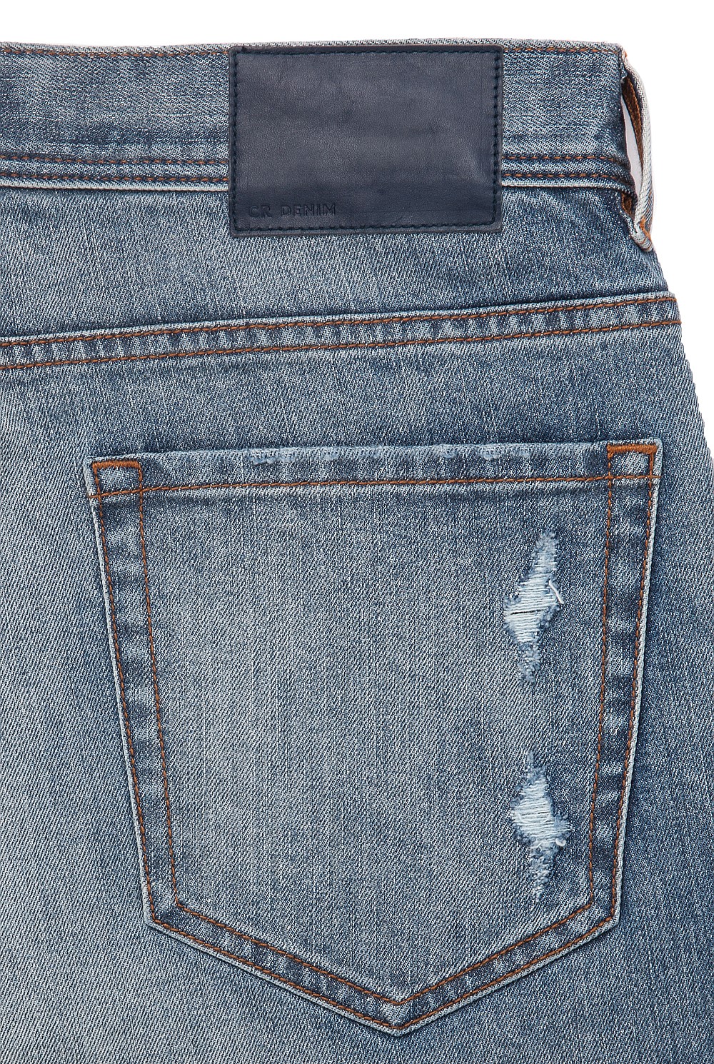 Slim Mid Wash Rip Jean