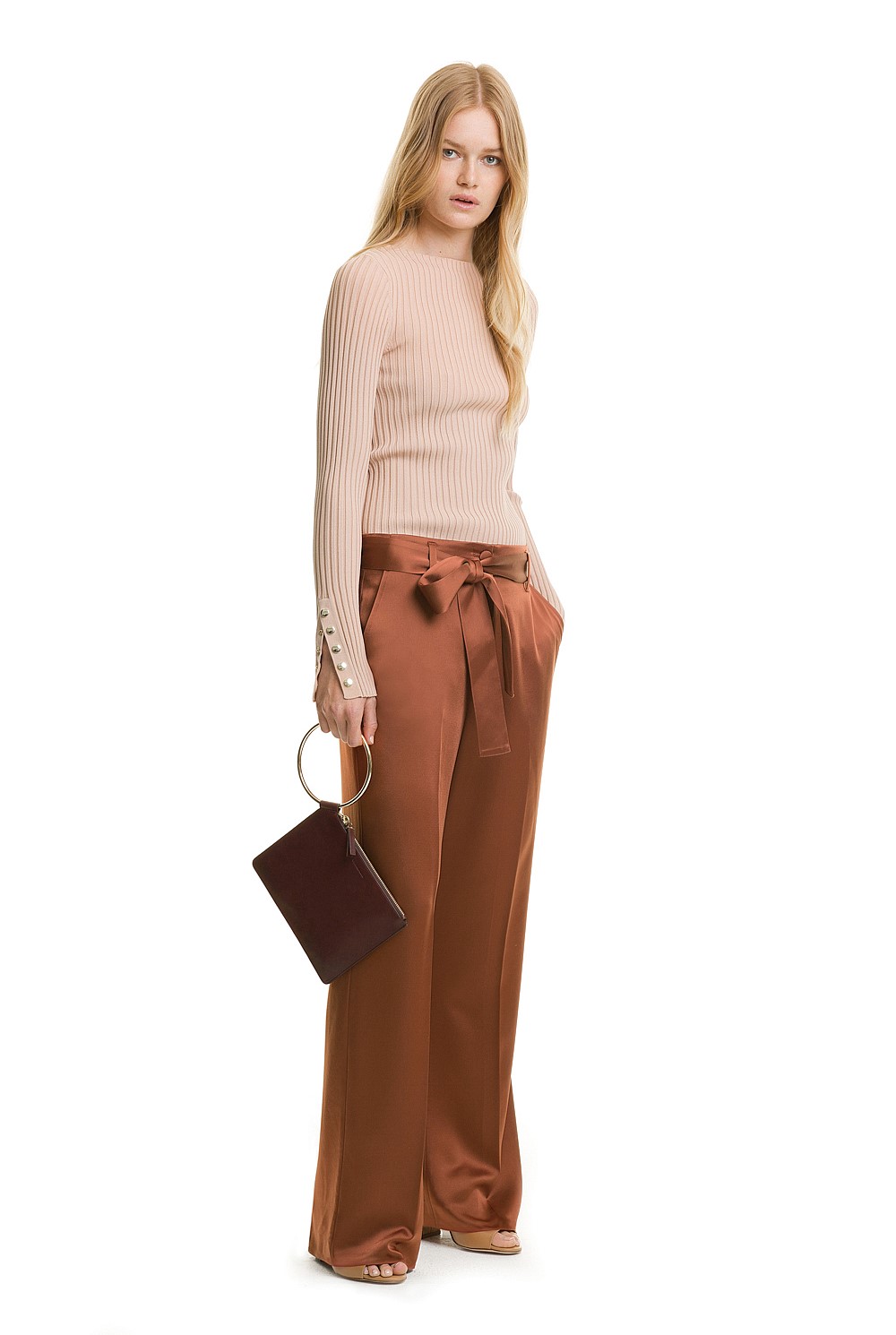 Satin Wide Leg Pant