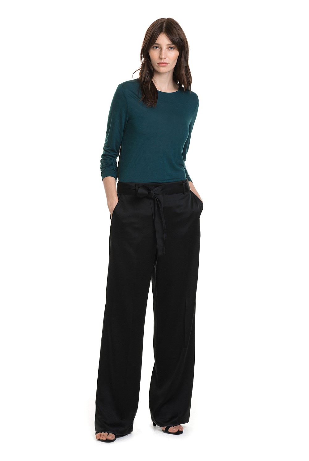 Satin Wide Leg Pant