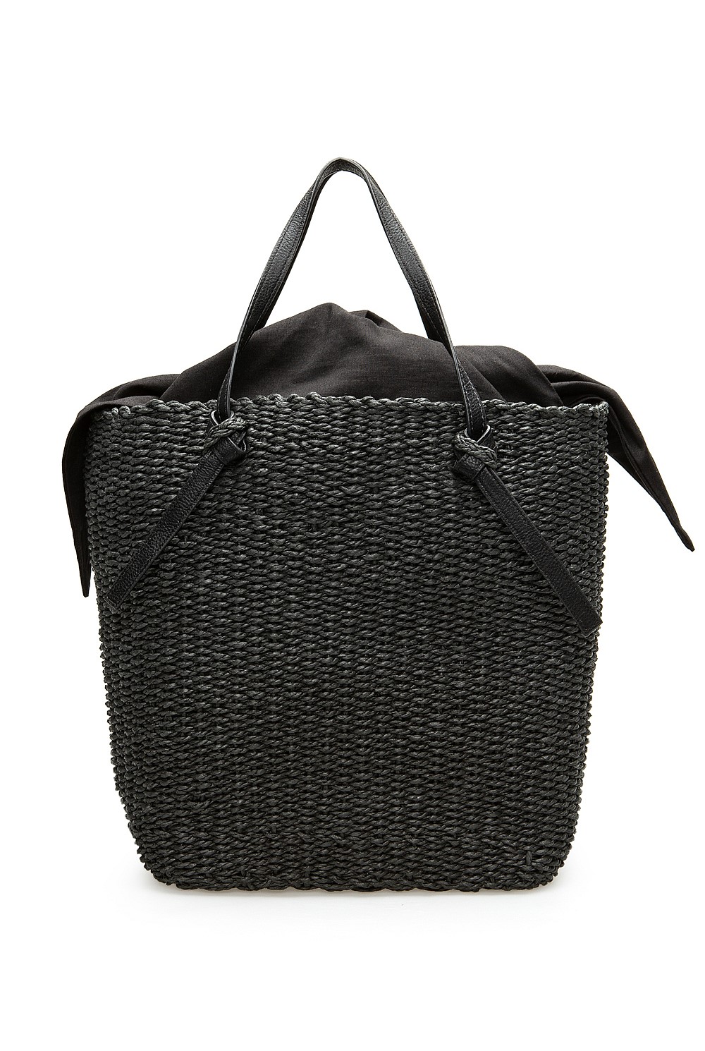 Tie Detail Basket Bag