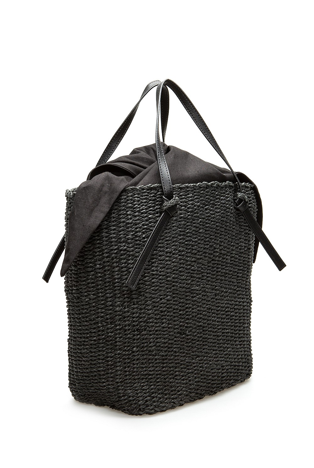 Tie Detail Basket Bag
