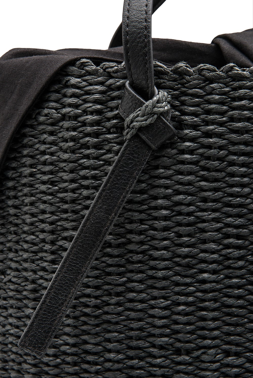 Tie Detail Basket Bag