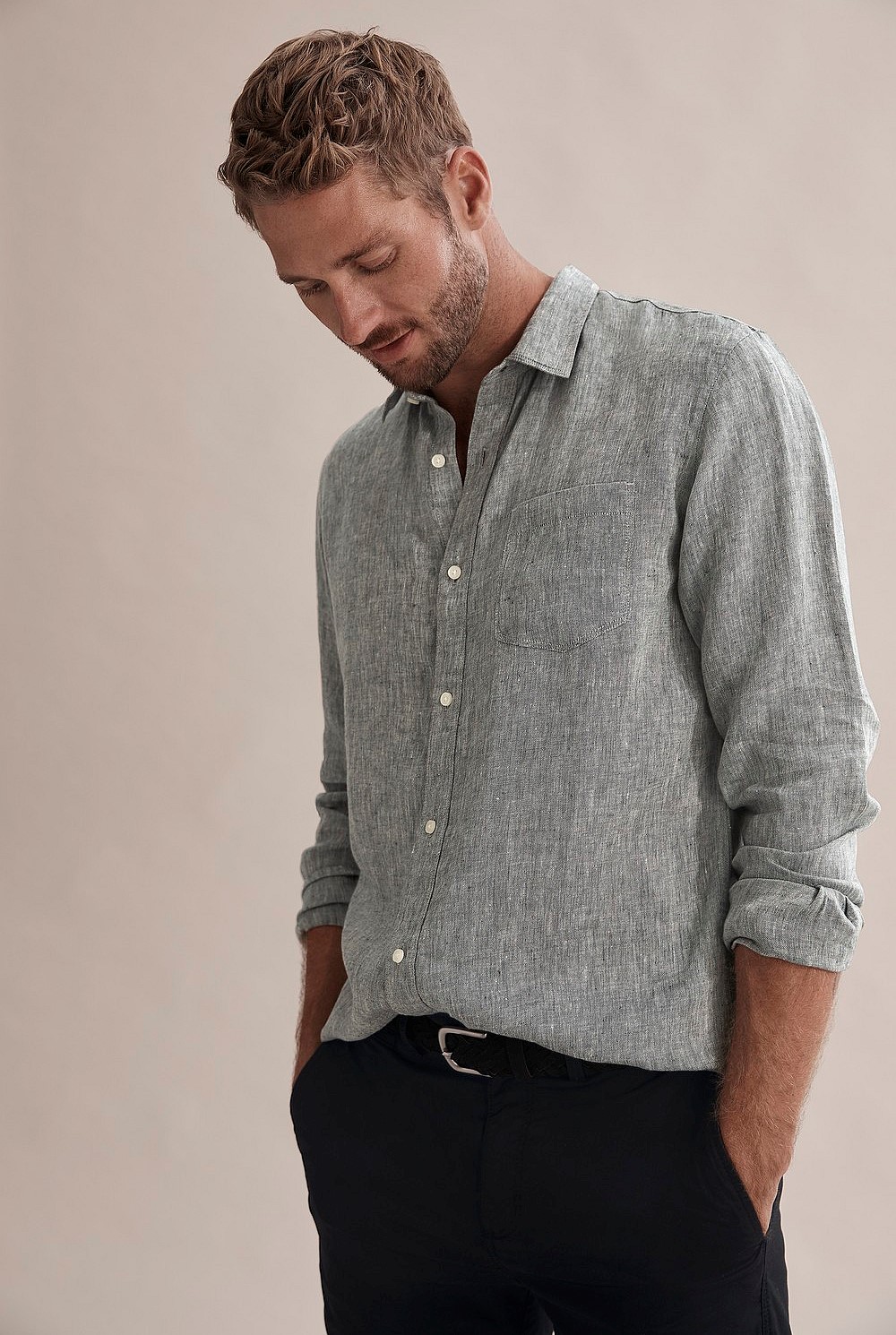 Long Sleeve Irish Linen Shirt