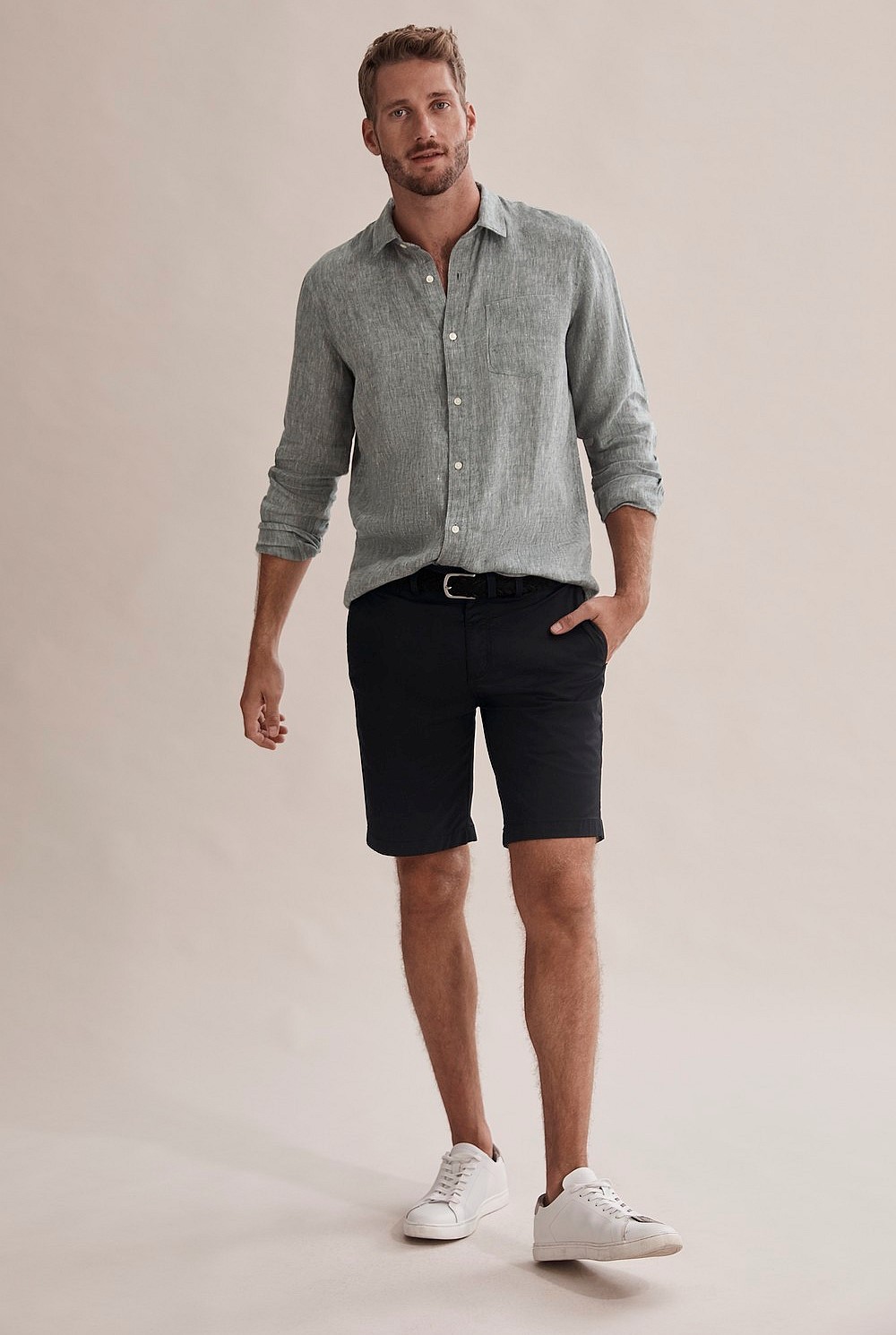 Long Sleeve Irish Linen Shirt