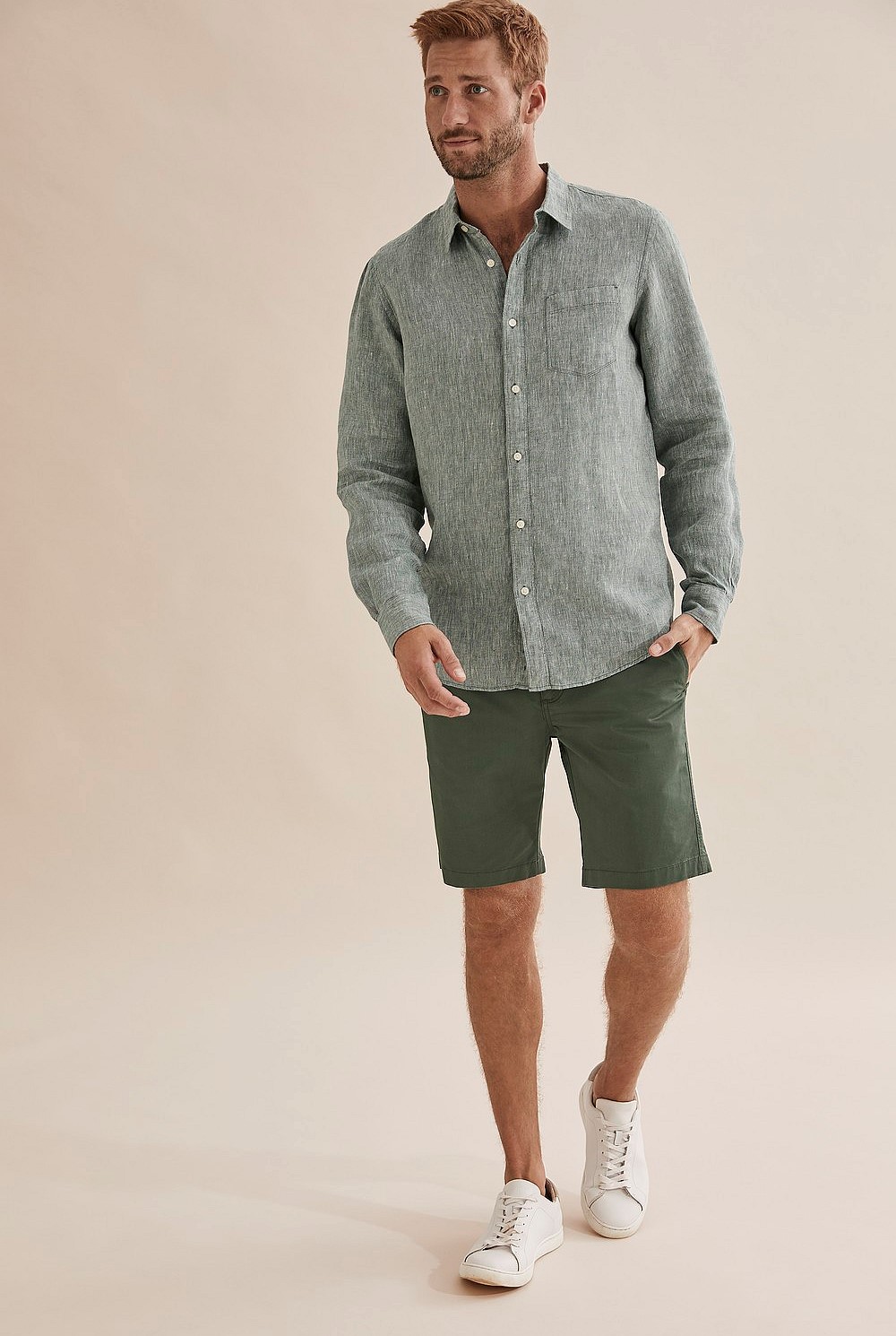 Long Sleeve Irish Linen Shirt