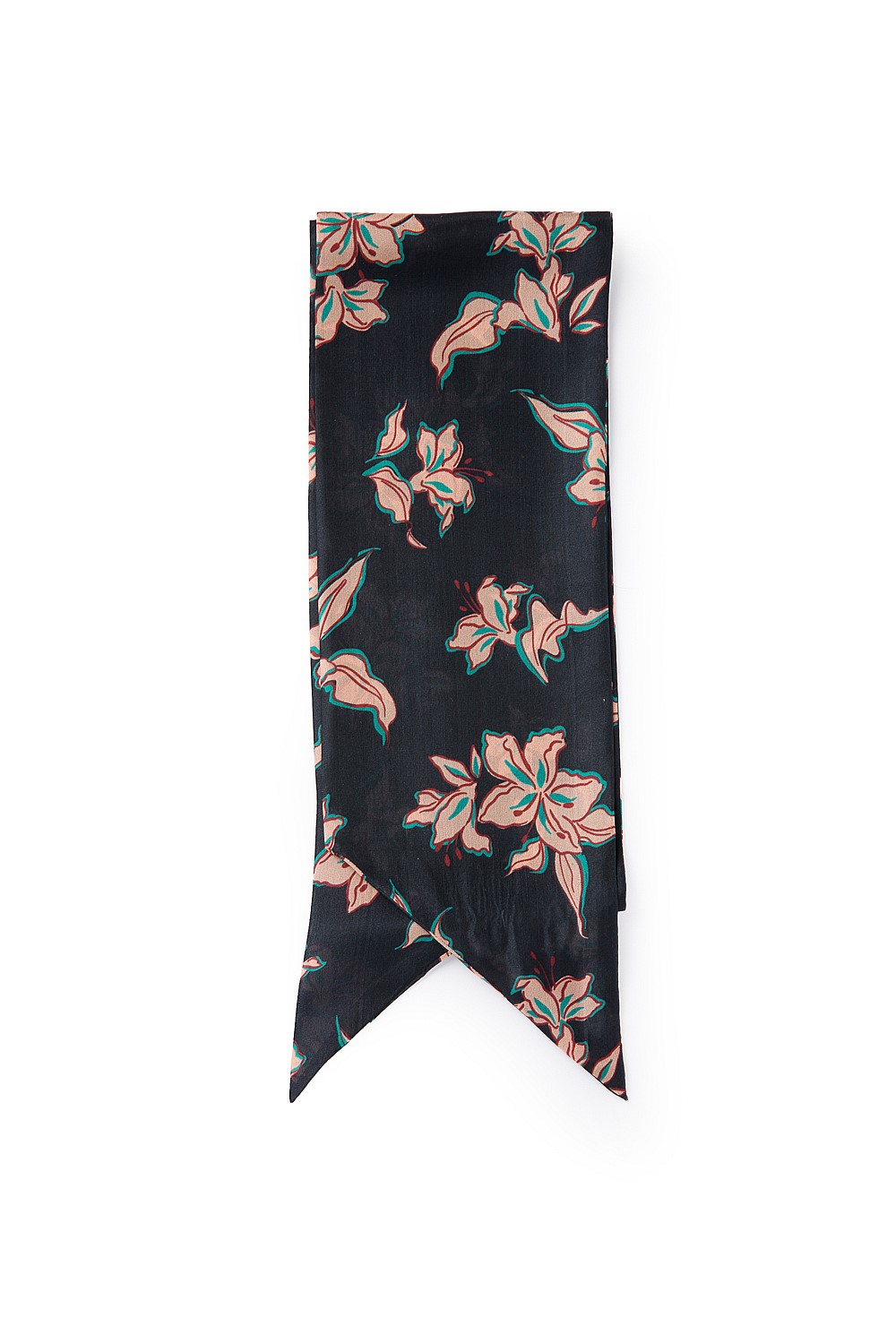 Spring Floral Silk Scarf