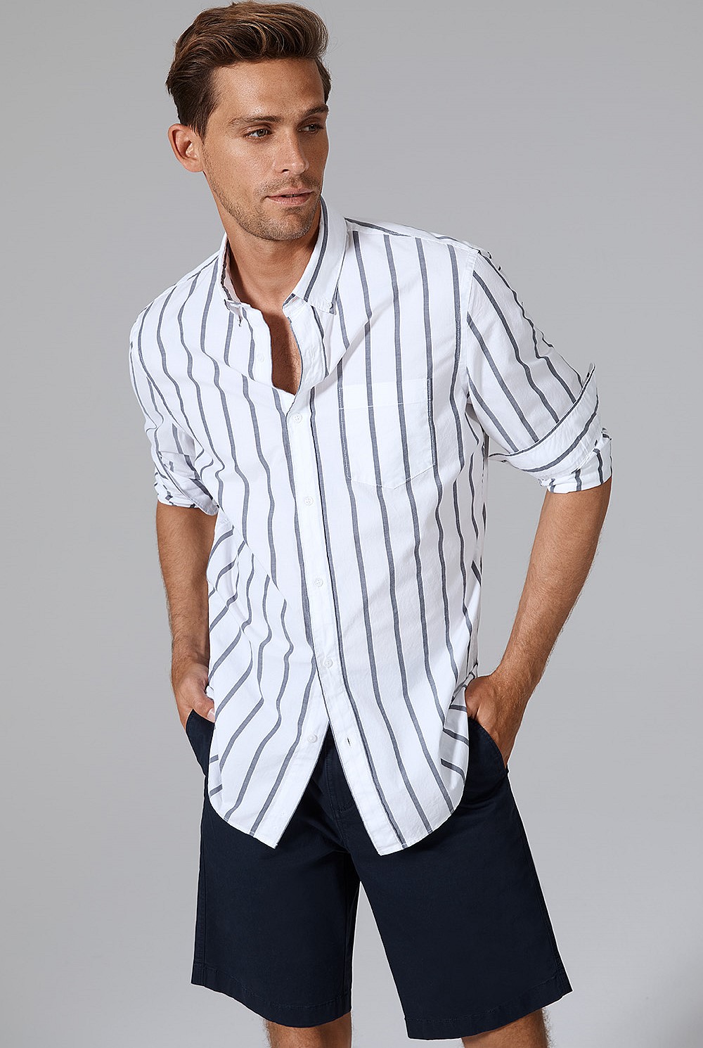 Slim Bold Stripe Shirt