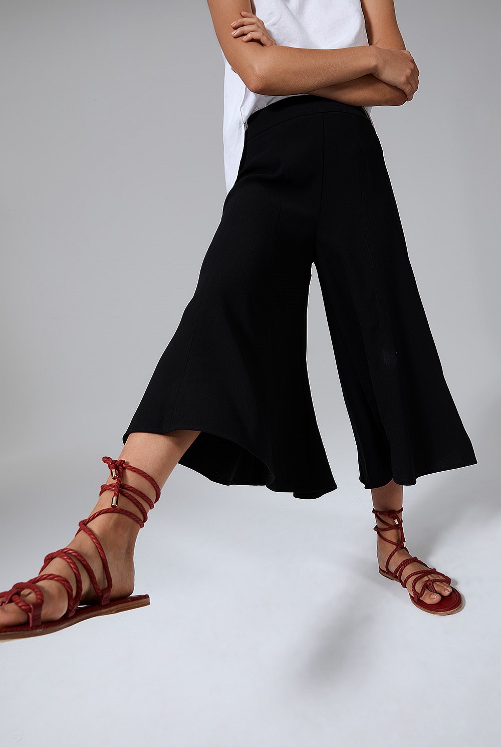 Satin Back Crepe Culotte