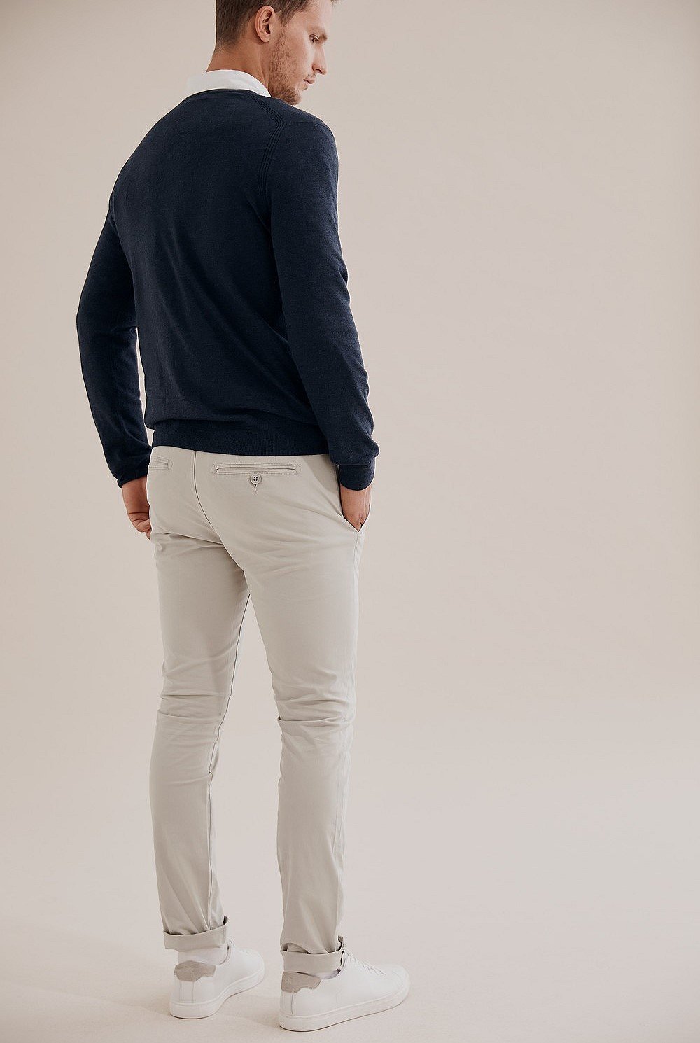 Traceable Merino V-Neck Knit