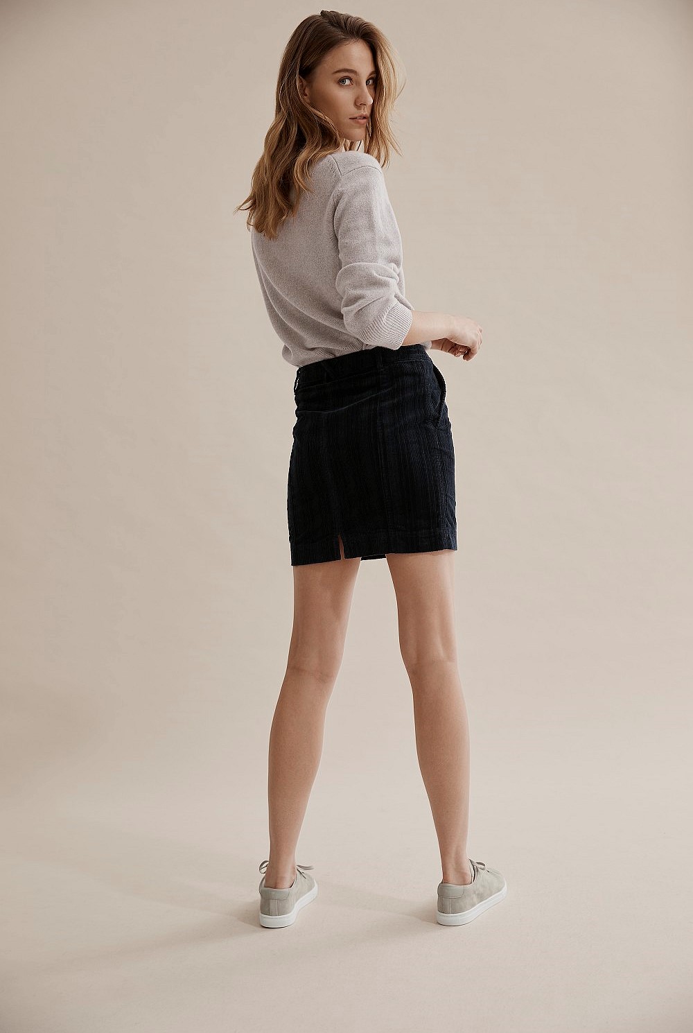 Cord Mini Skirt