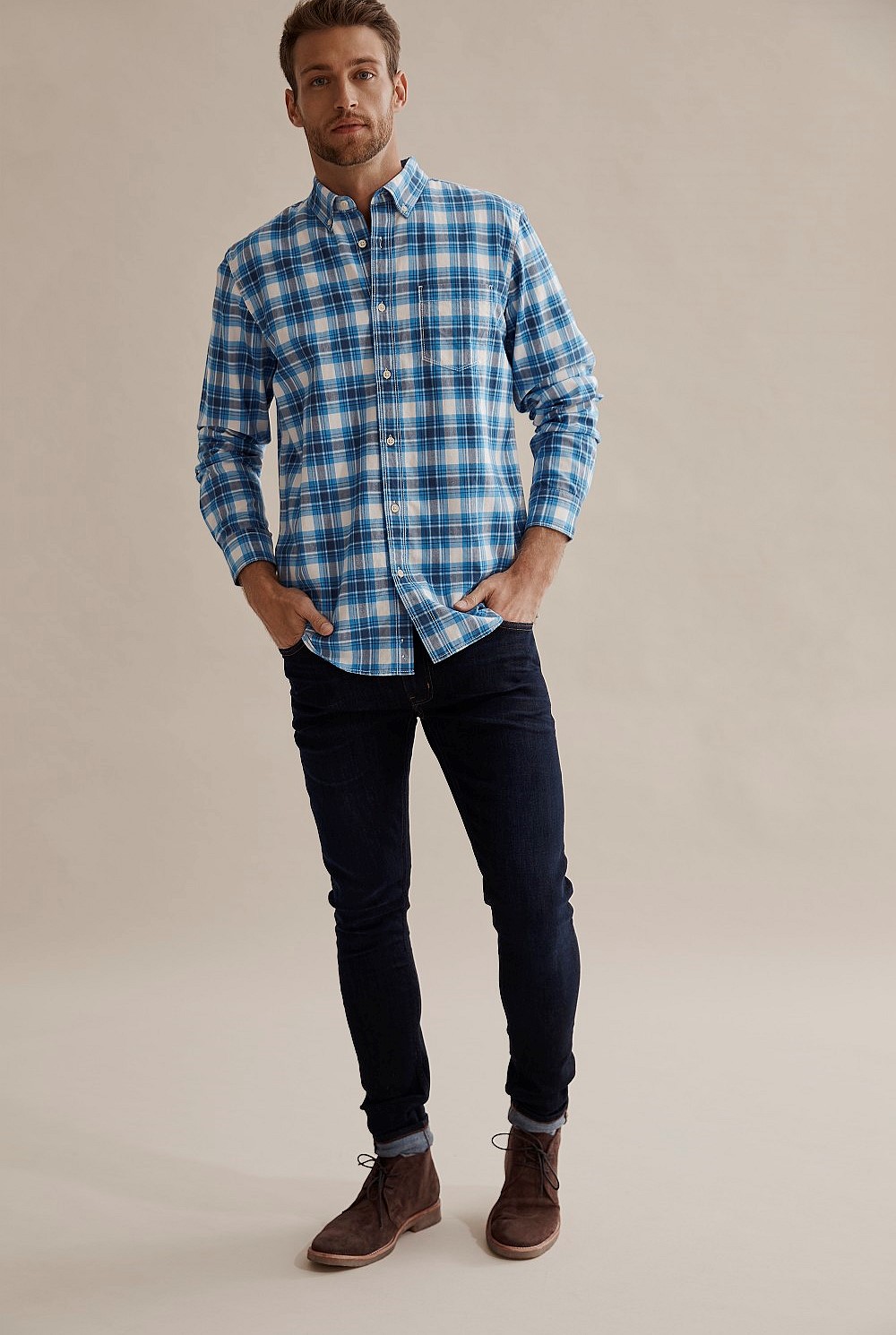 Regular Herringbone Shirt
