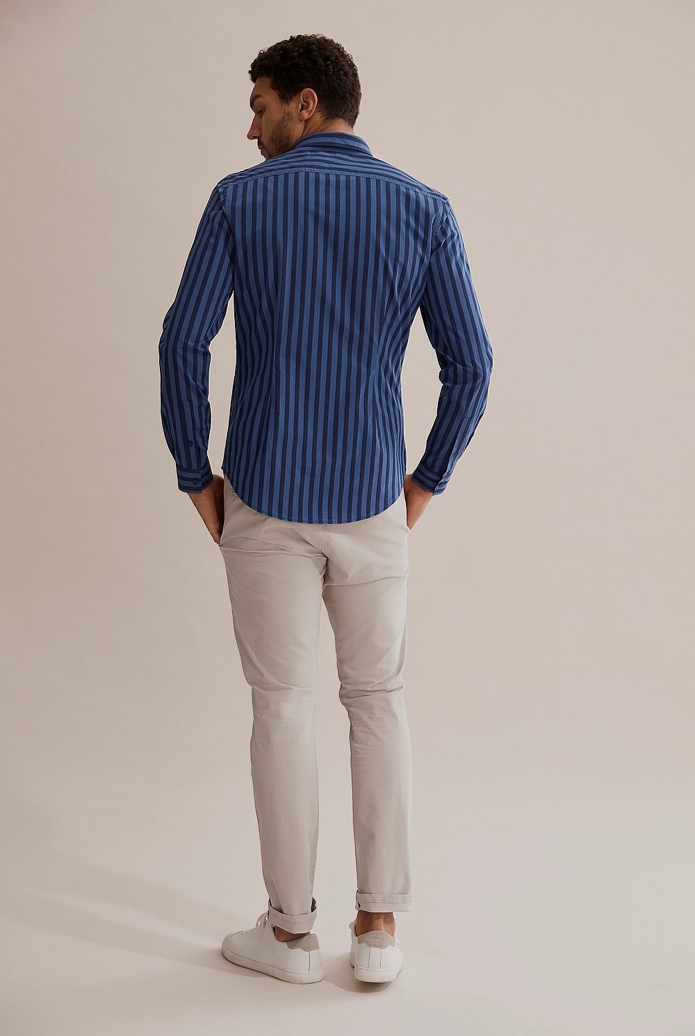 Slim Tonal Stripe Shirt