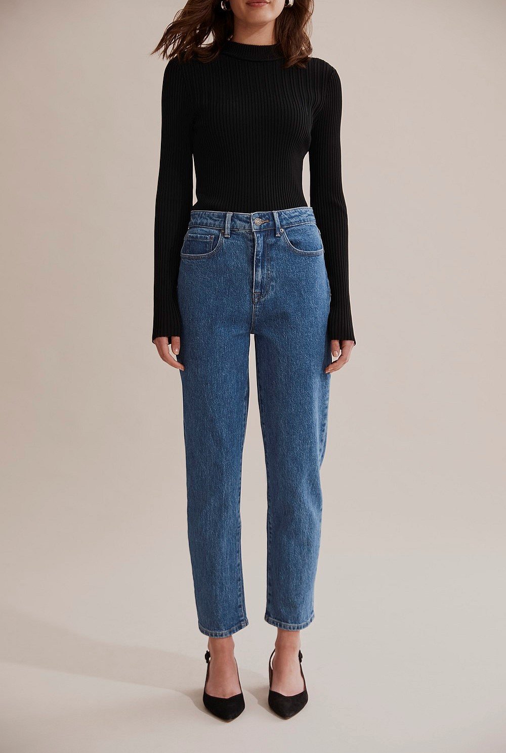 High Waist Straight Jean