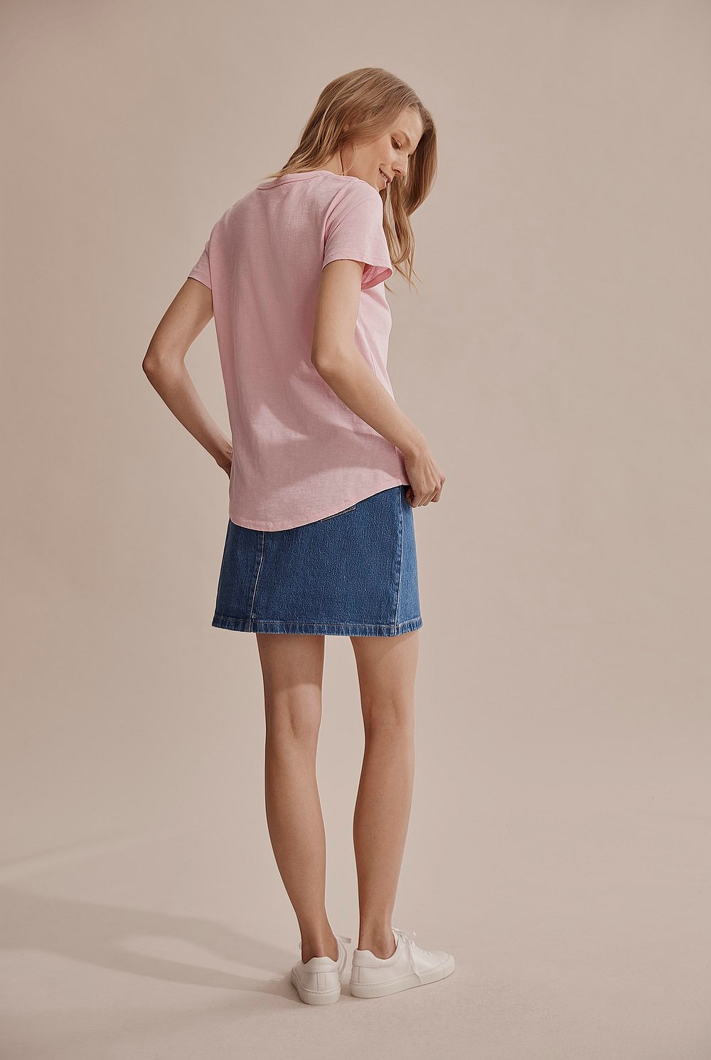 Short Sleeve Cotton Slub T-Shirt