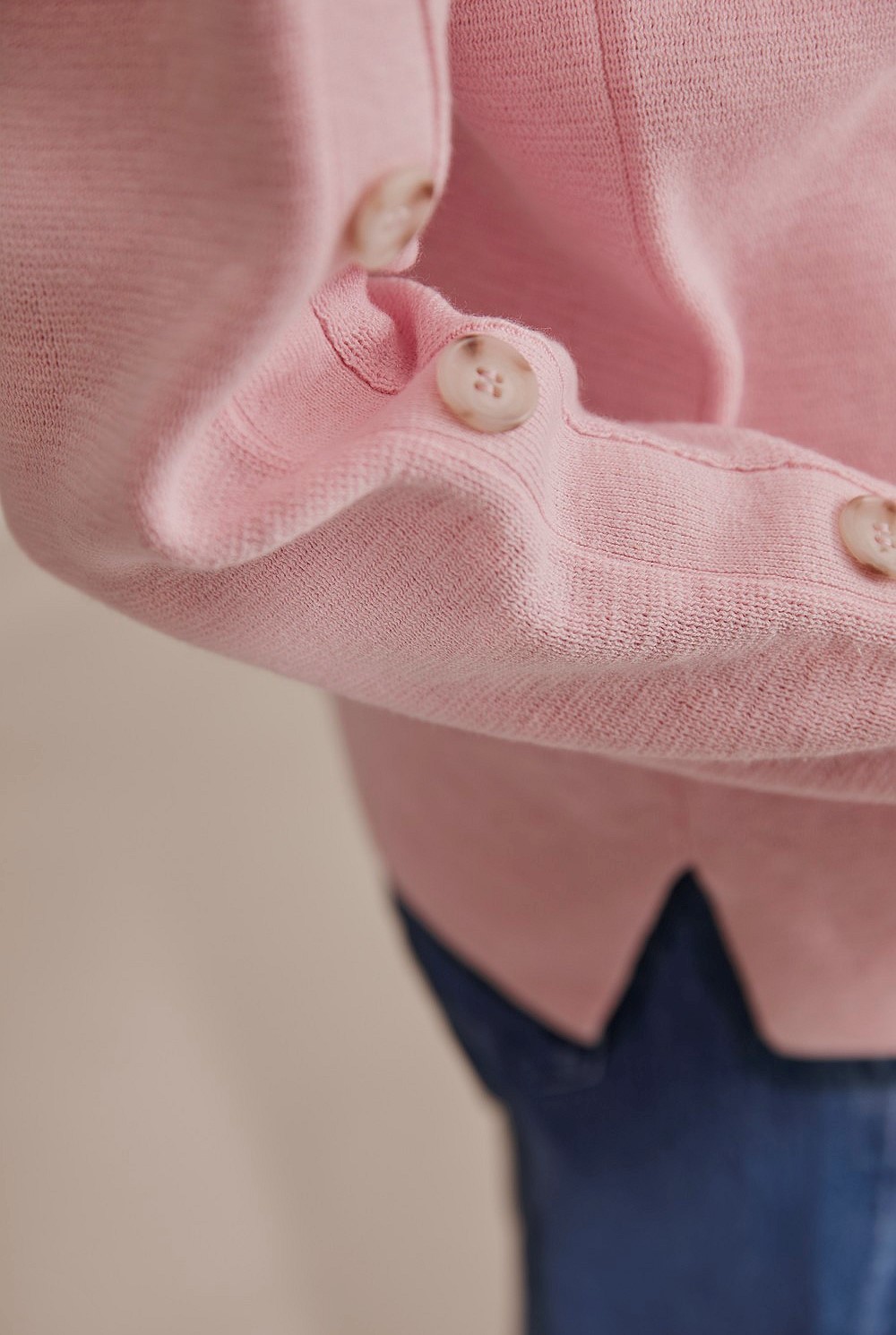 Button Sleeve Sweater