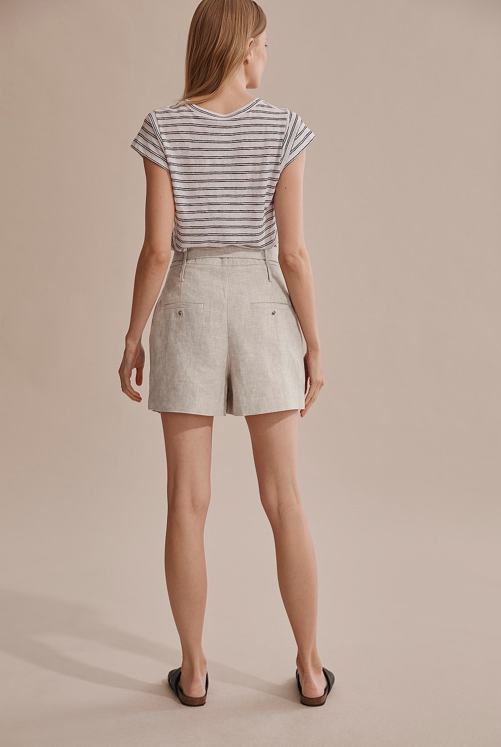 Stripe Linen T-Shirt