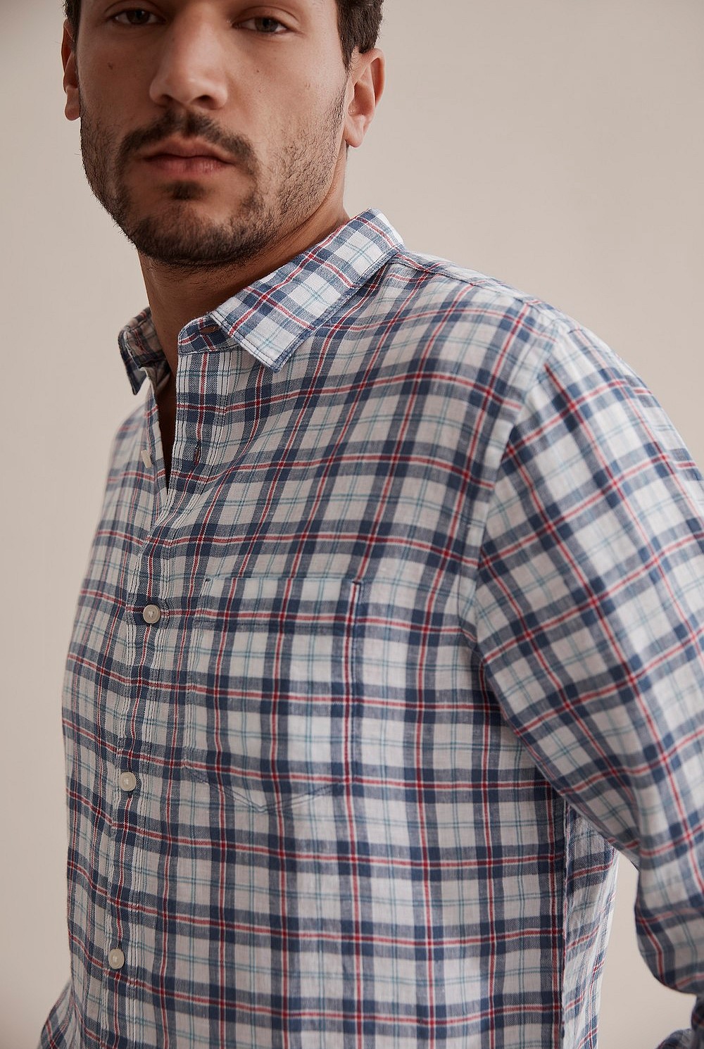 Irish Linen Check Shirt