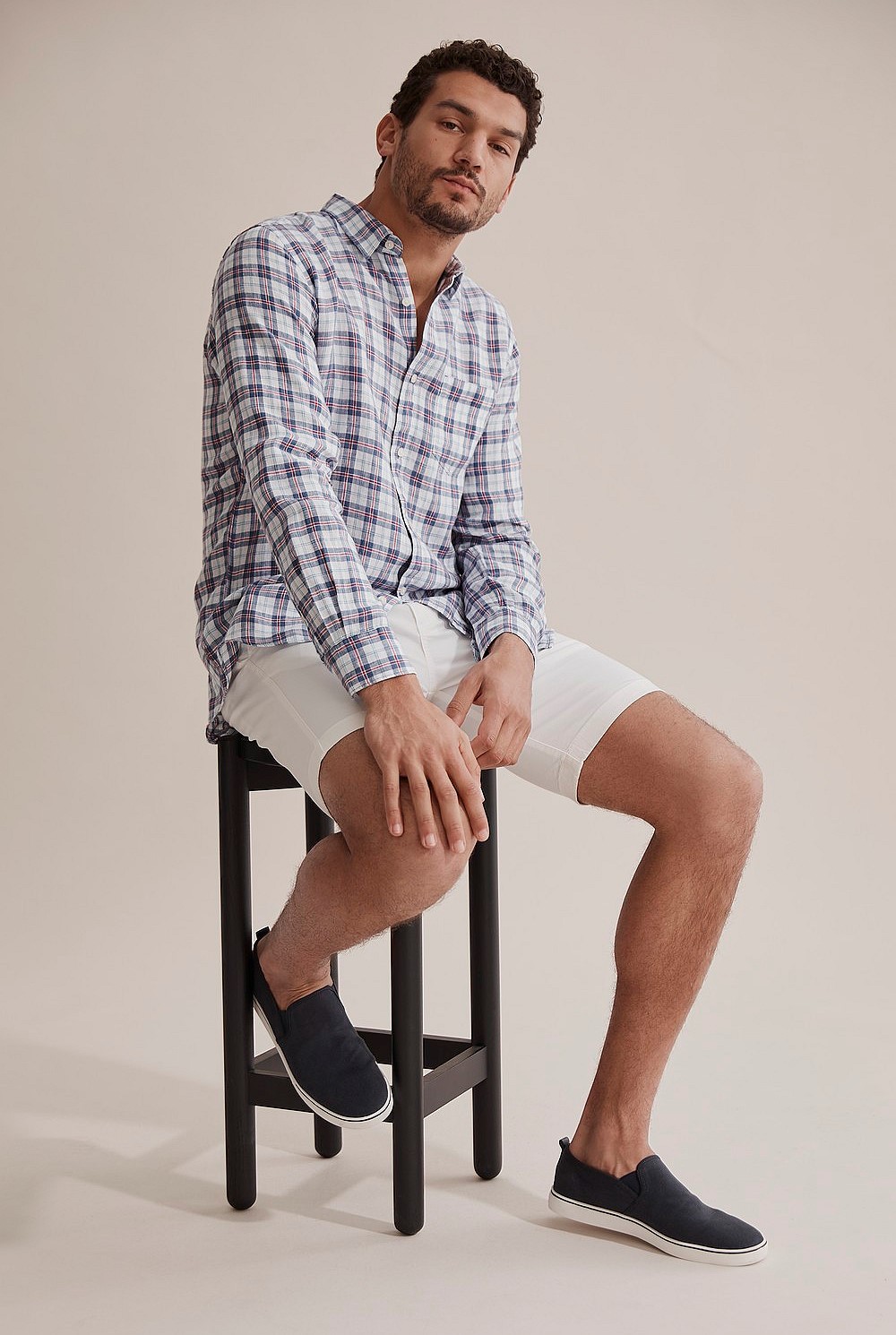 Irish Linen Check Shirt