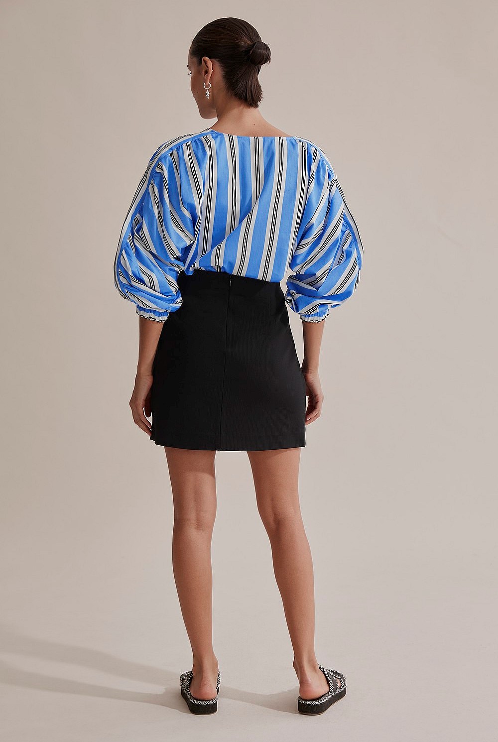 Gathered Ponte Skirt