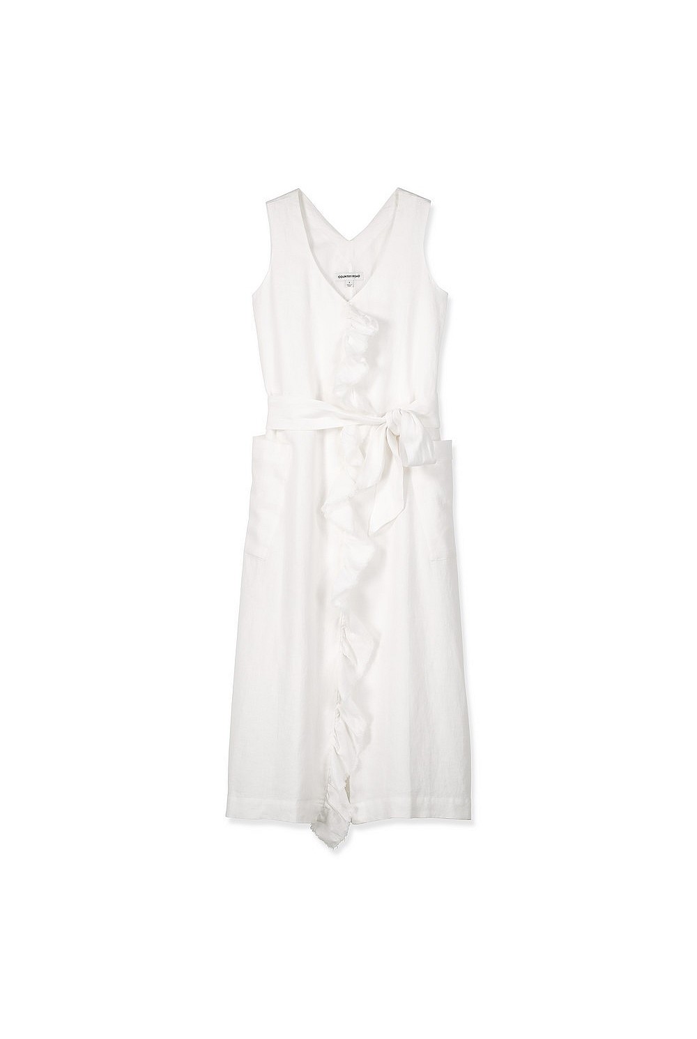 Frill Linen Dress