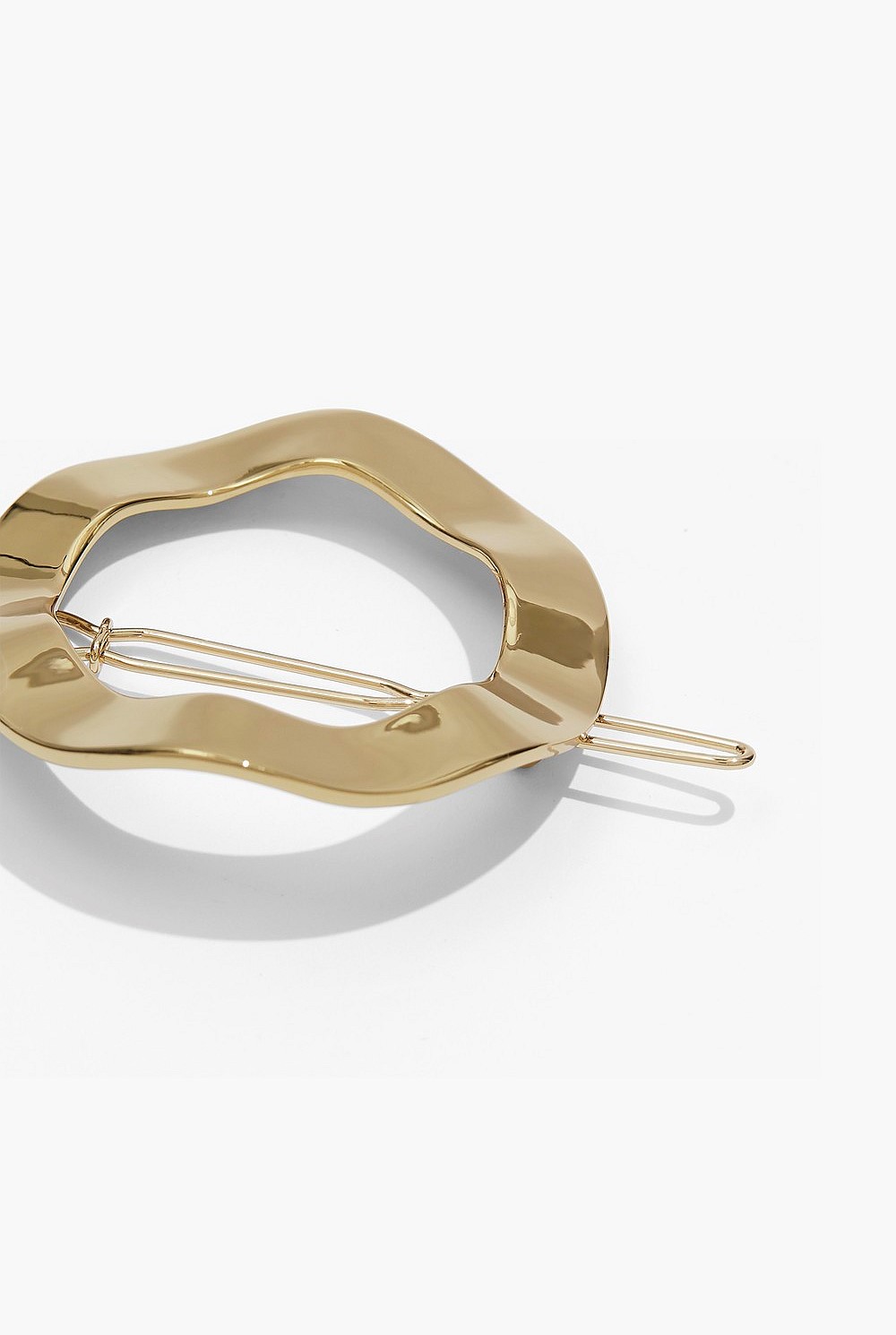 Gold Textured Round Clip - Hair Accessories | Country Road