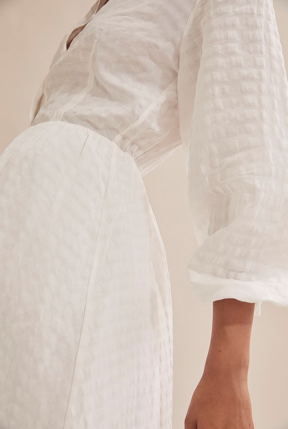 Puff Sleeve Mini Dress