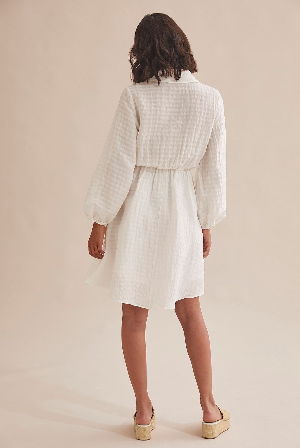 Puff Sleeve Mini Dress