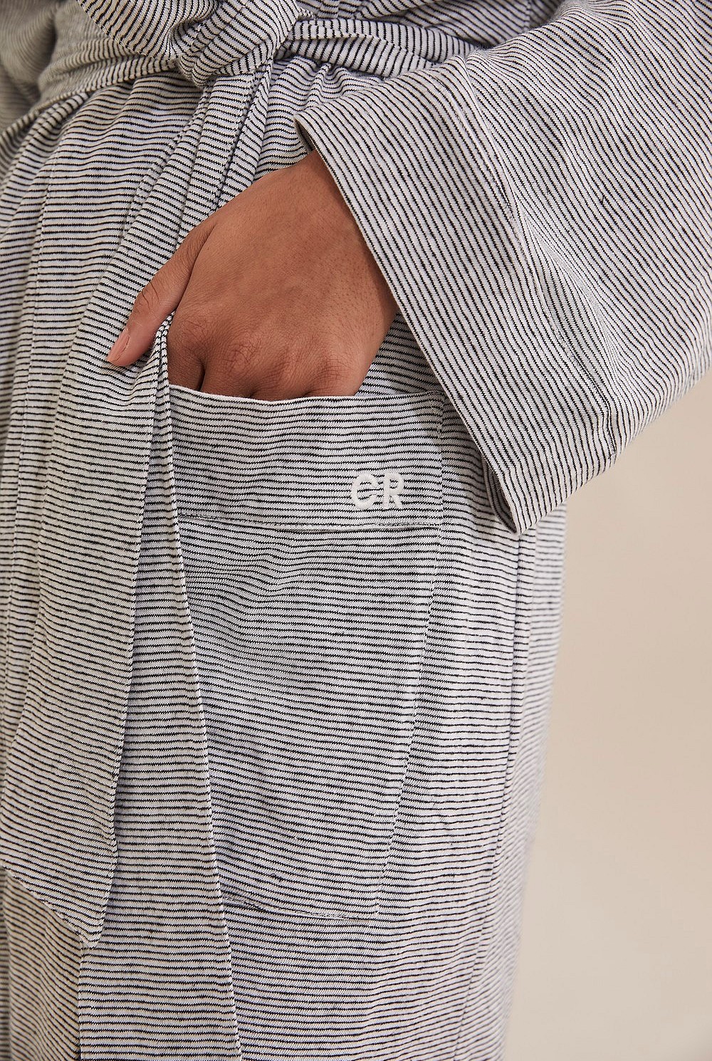 Stripe Jersey Pyjama Robe
