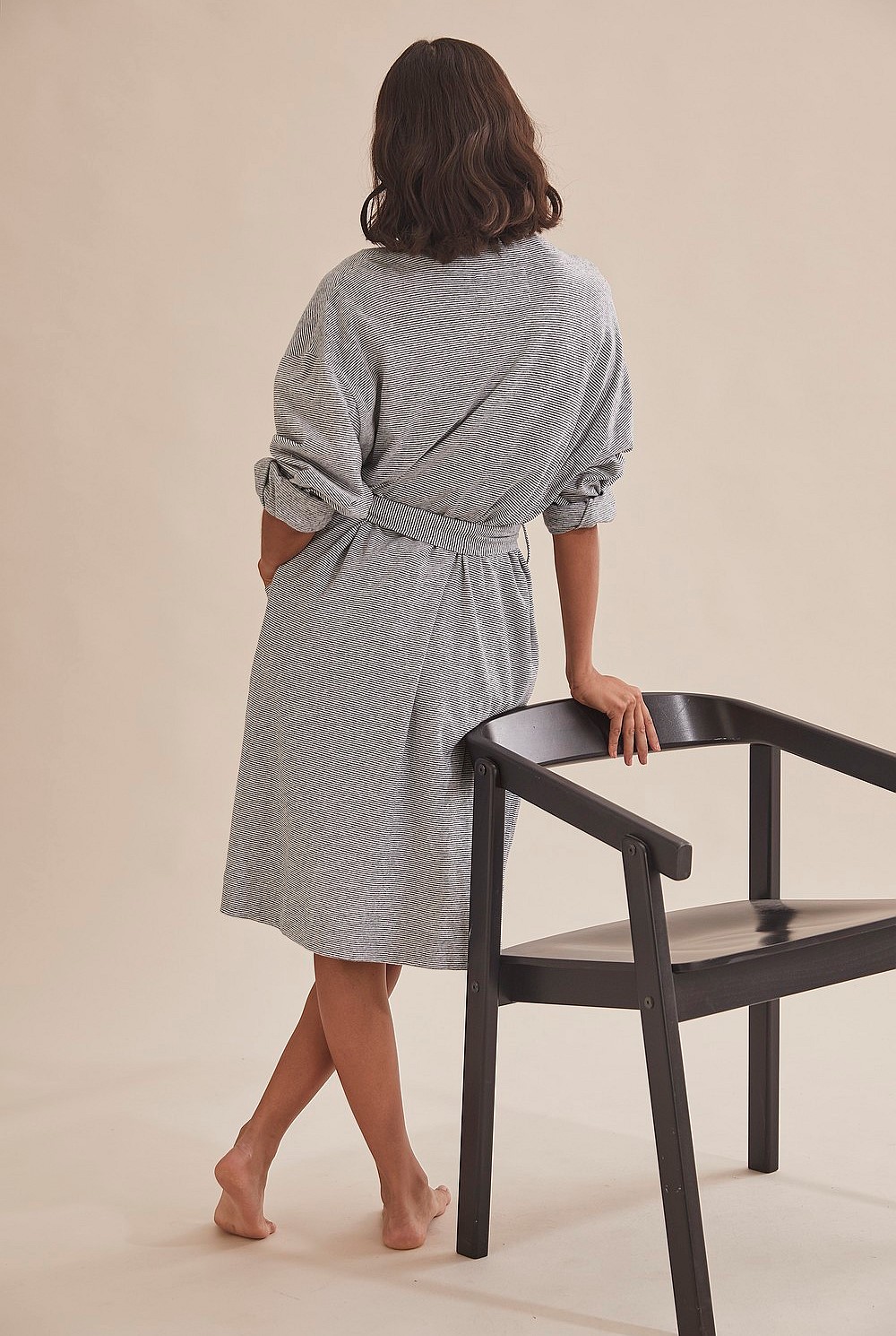 Stripe Jersey Pyjama Robe