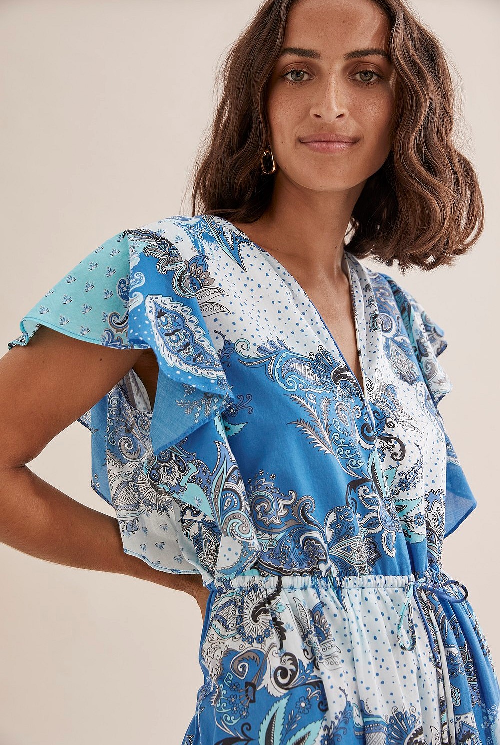 Paisley Print Maxi Dress