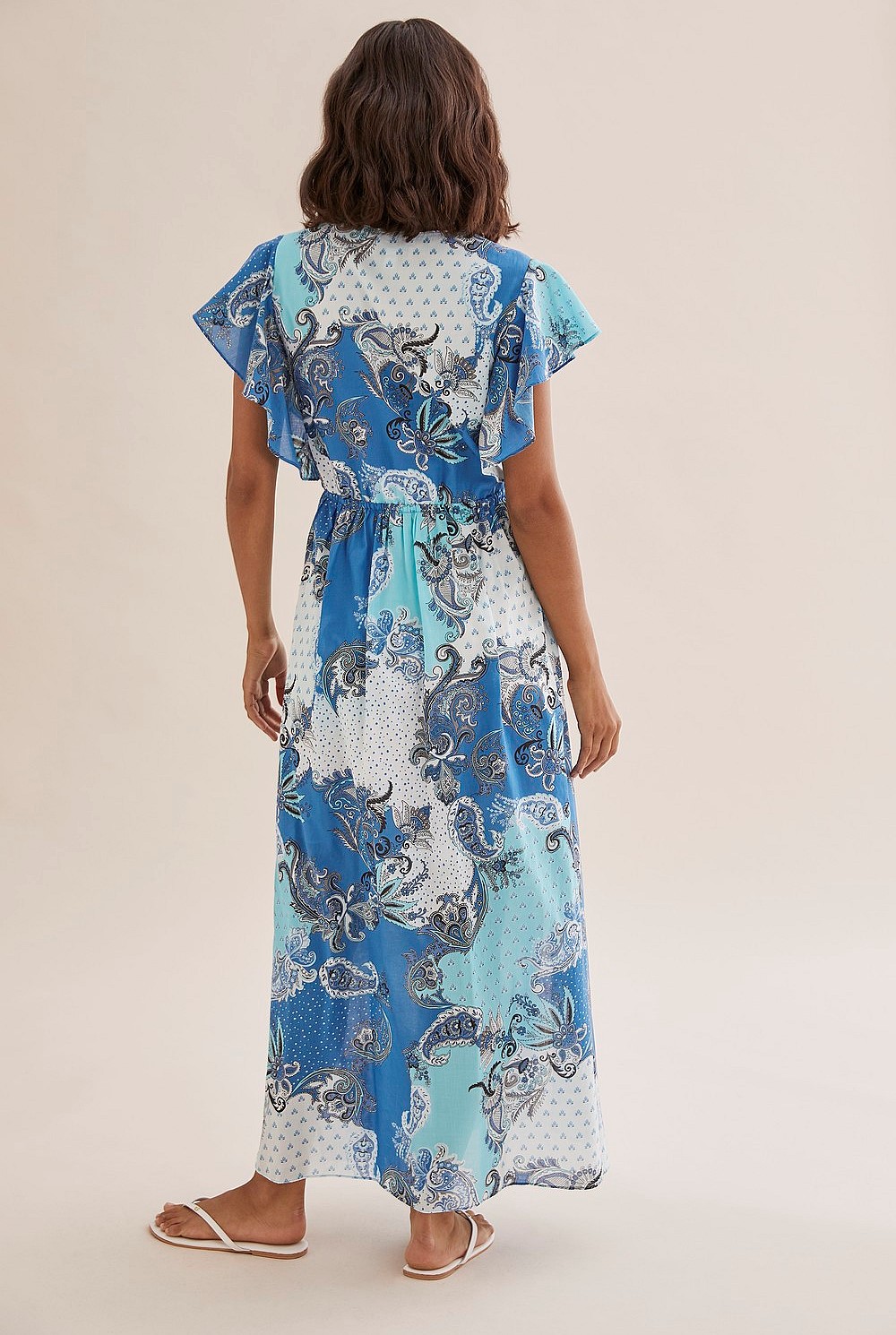 Paisley Print Maxi Dress