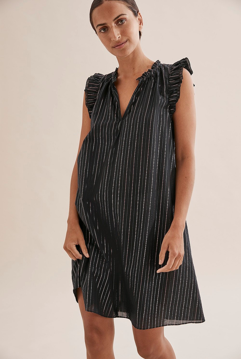 Metallic Stripe Pyjama Nightie