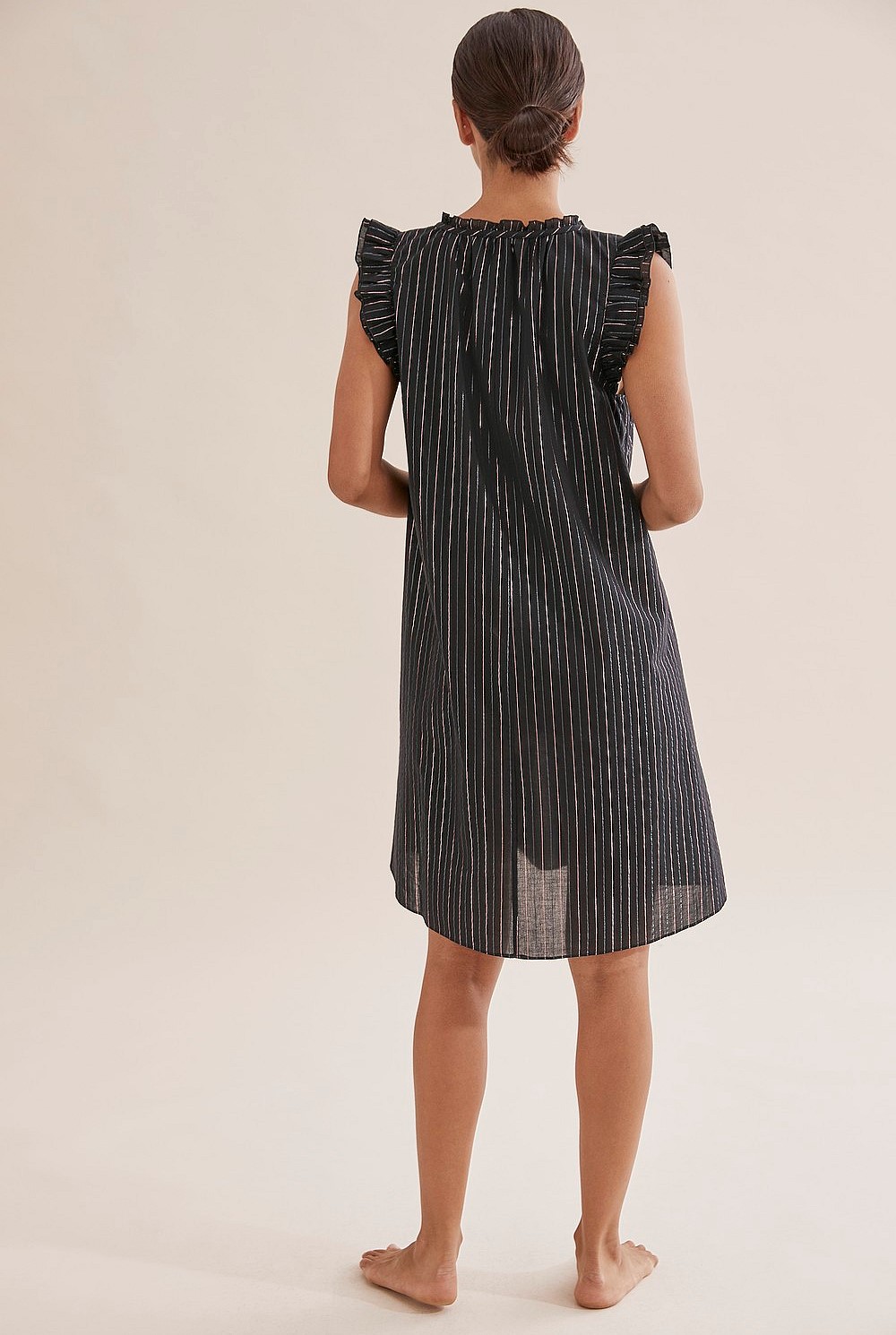 Metallic Stripe Pyjama Nightie