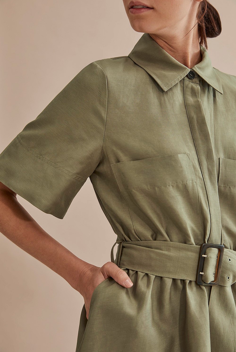 Pocket Detail Mini Dress