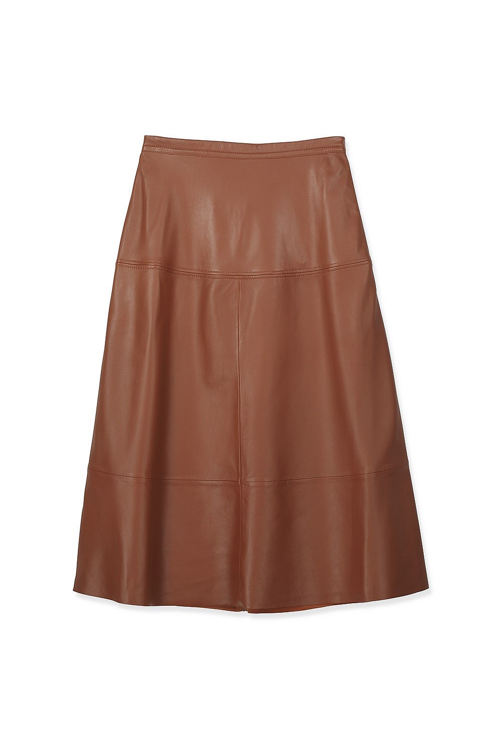 Leather A-Line Skirt