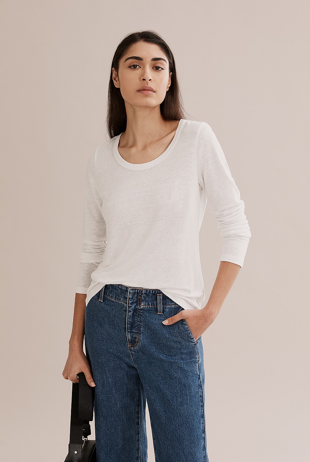 Long Sleeve Linen T-Shirt