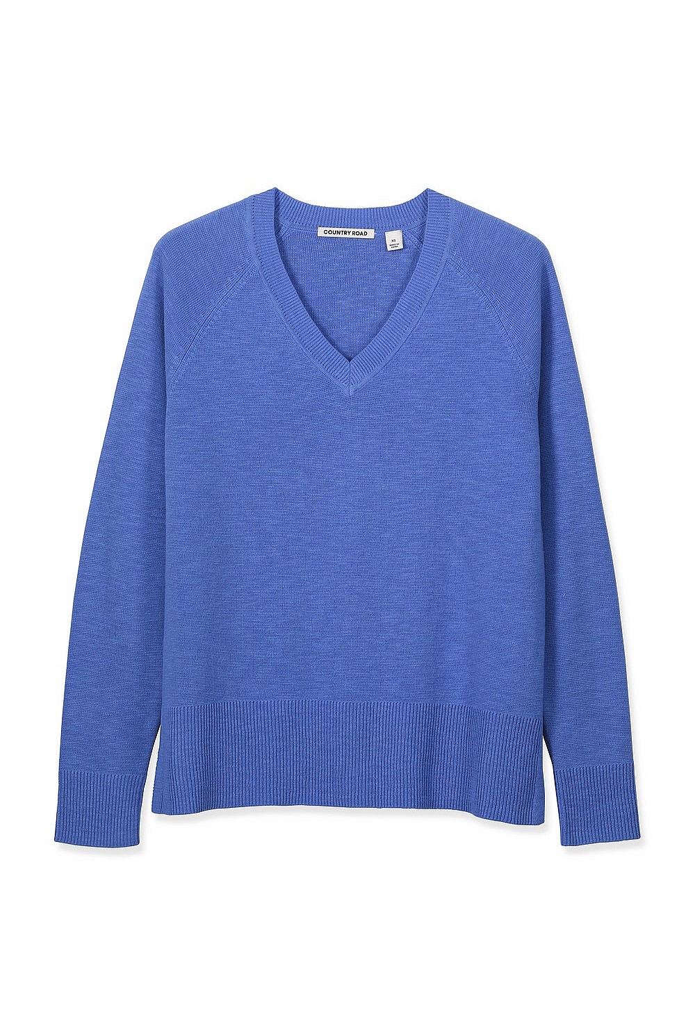 Cotton Linen V-Neck Knit