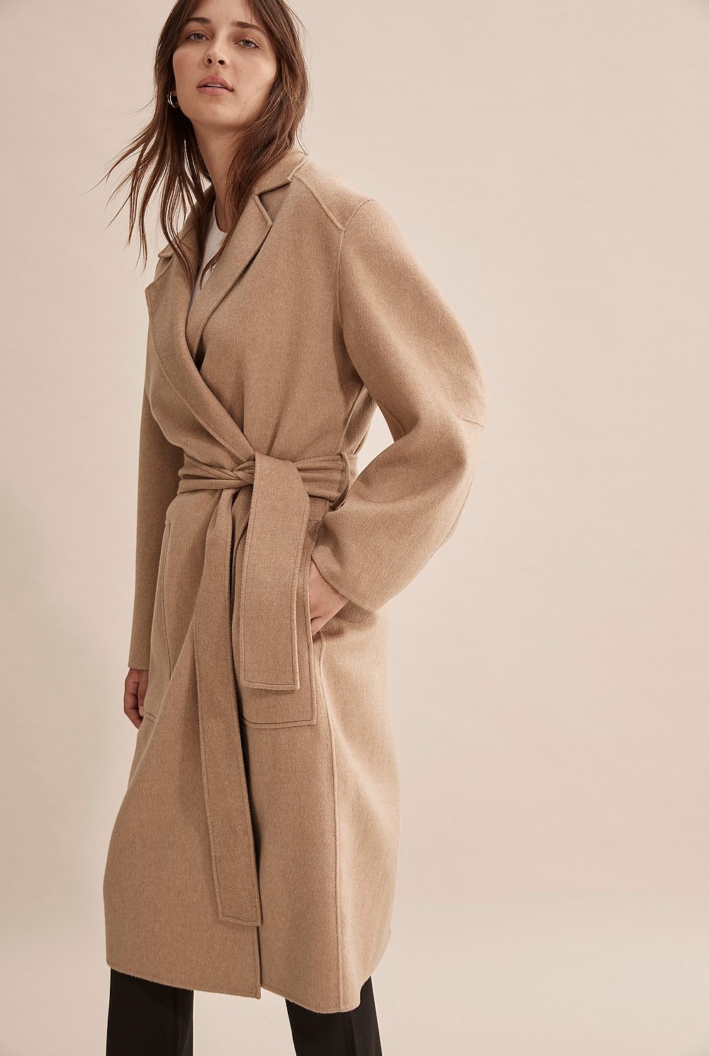 Wool Wrap Coat