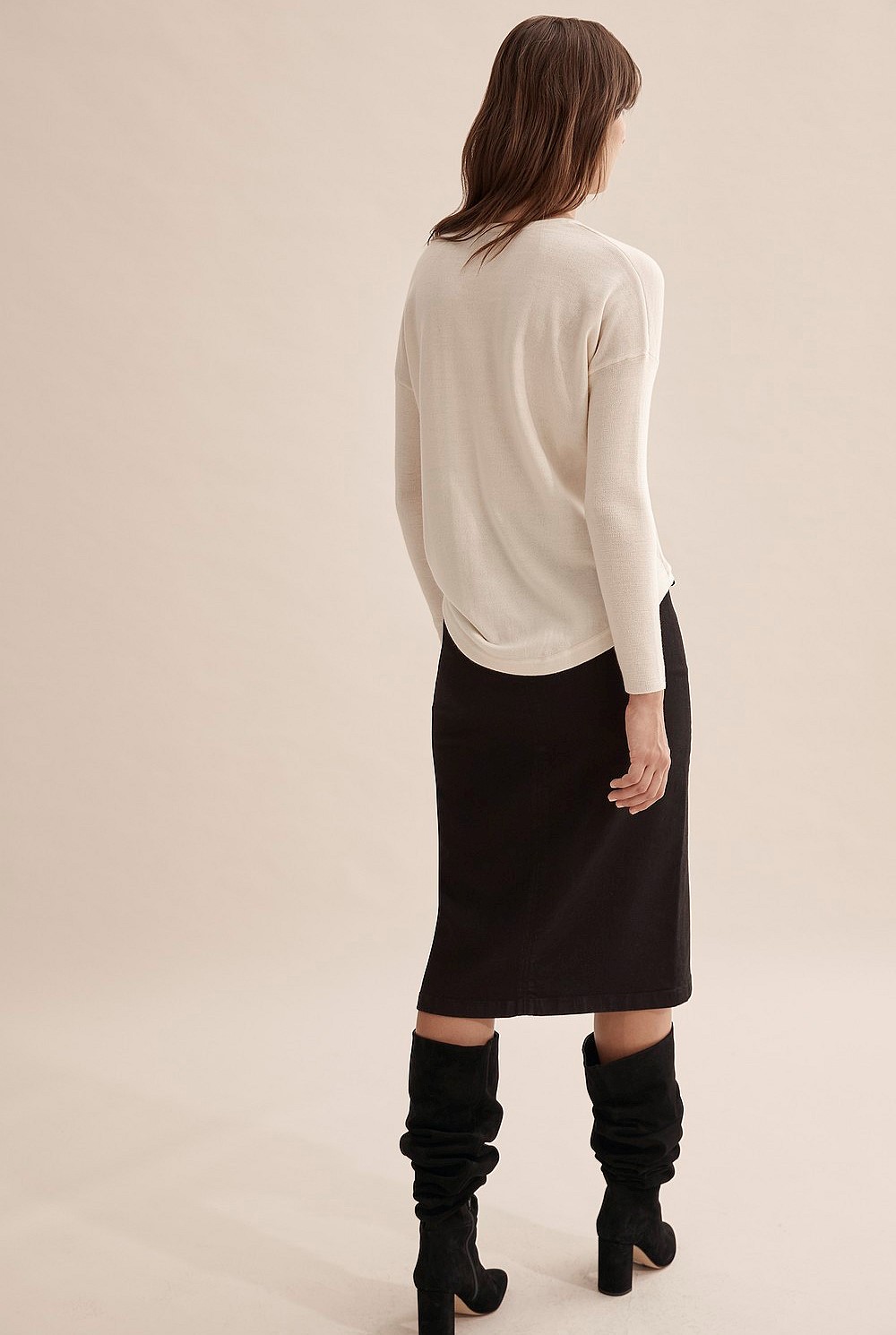 Merino Wool V-Neck Knit