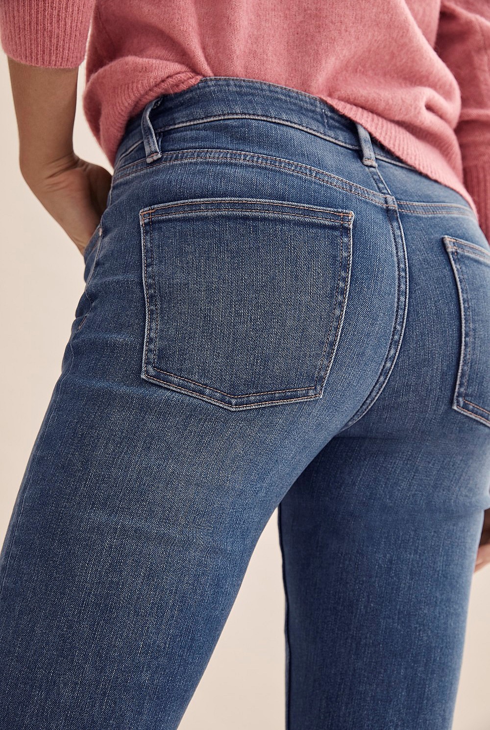 Australian Cotton Mid Rise Skinny Jean