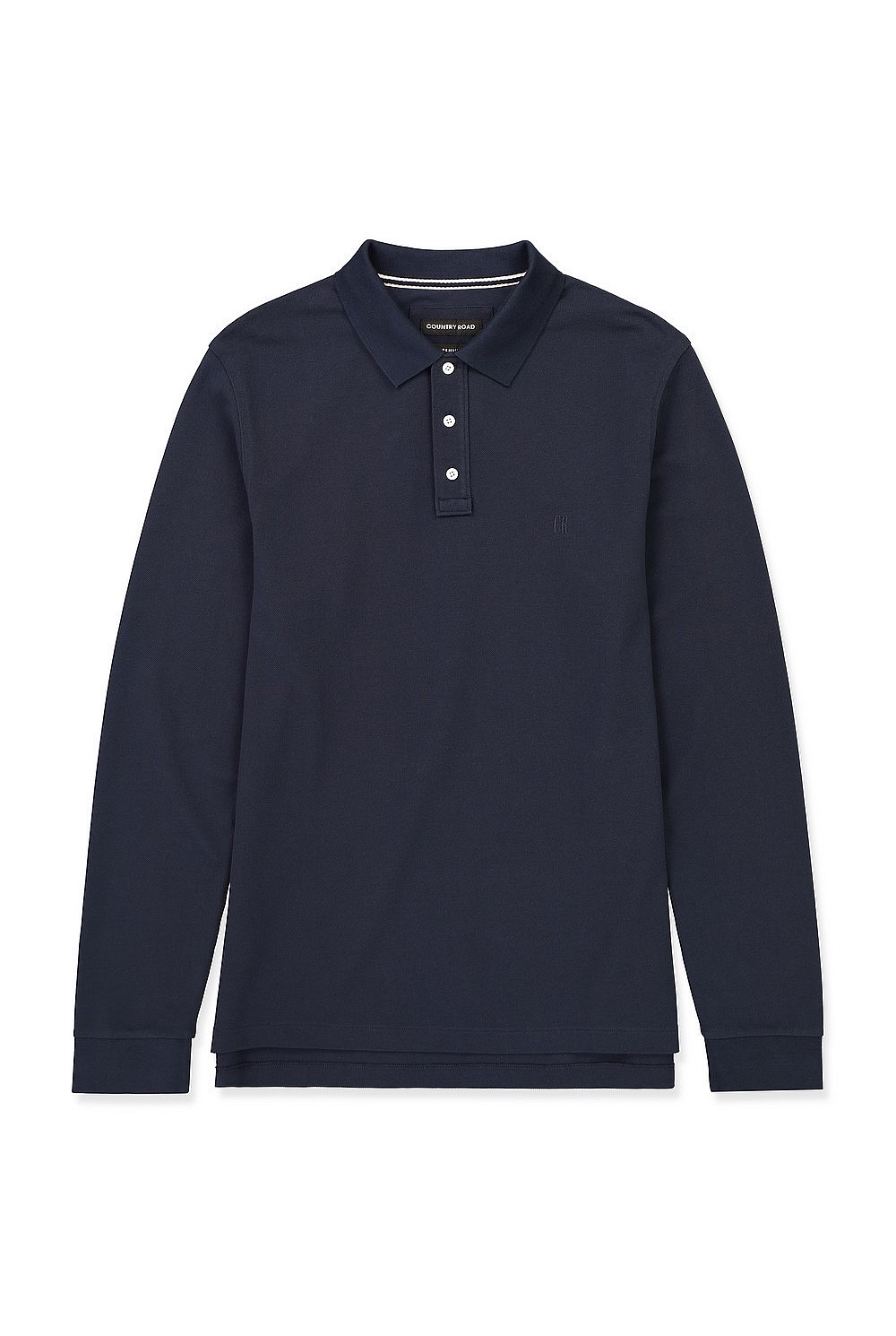 Long Sleeve Pique Polo