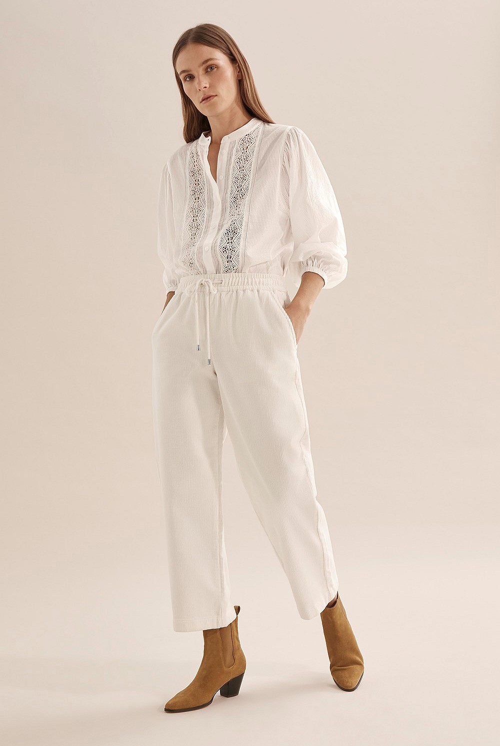 Cord Drawcord Pant