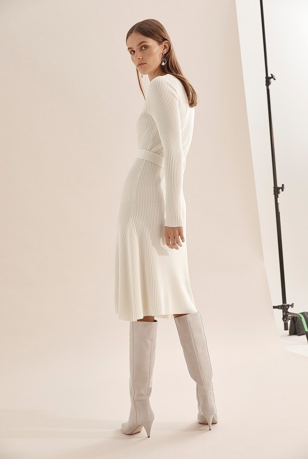 Long Sleeve Wool Knit Dress
