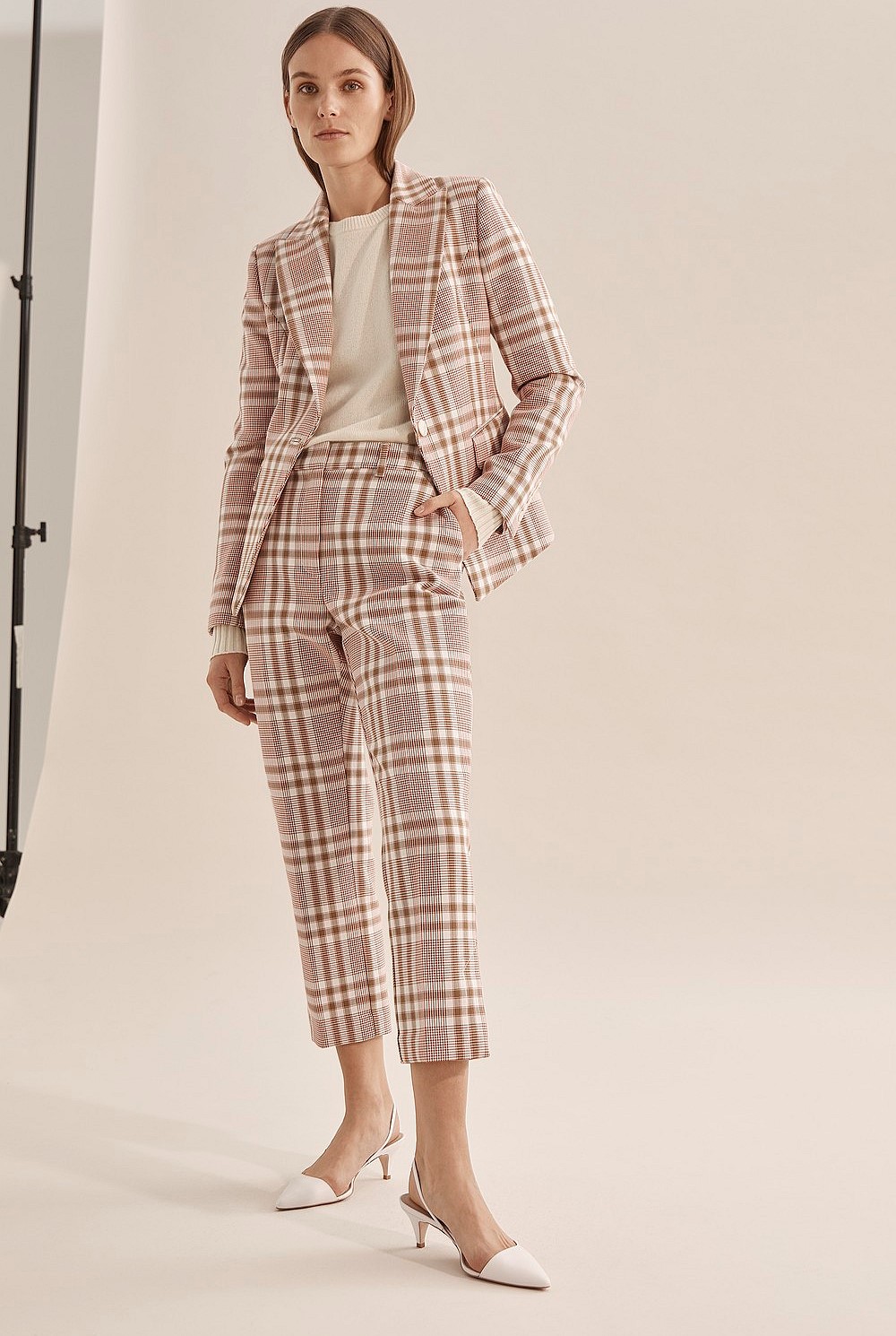 Double Cloth Check Pant