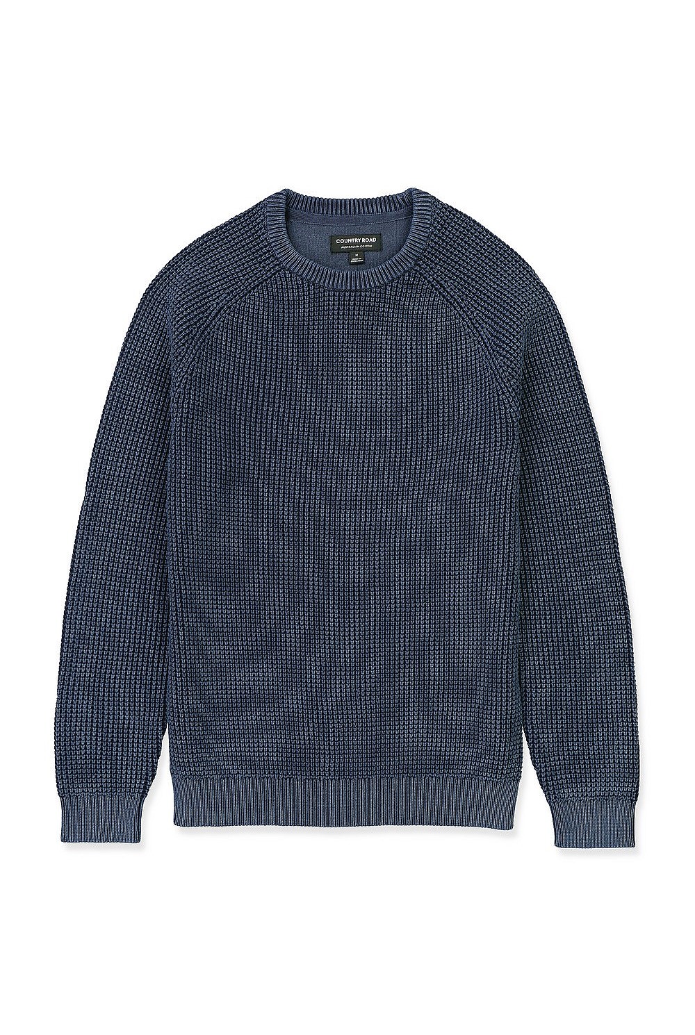 Waffle Cotton Crew Knit
